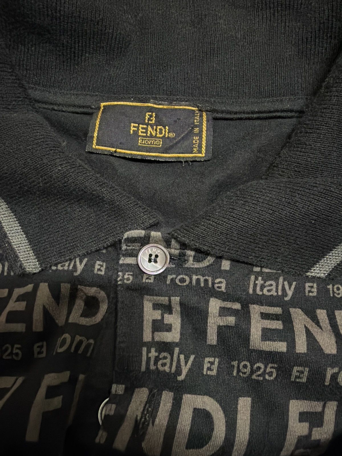 Fendi Vintage Fendi over print shirts Size US M / EU 48-50 / 2 - 6 Thumbnail