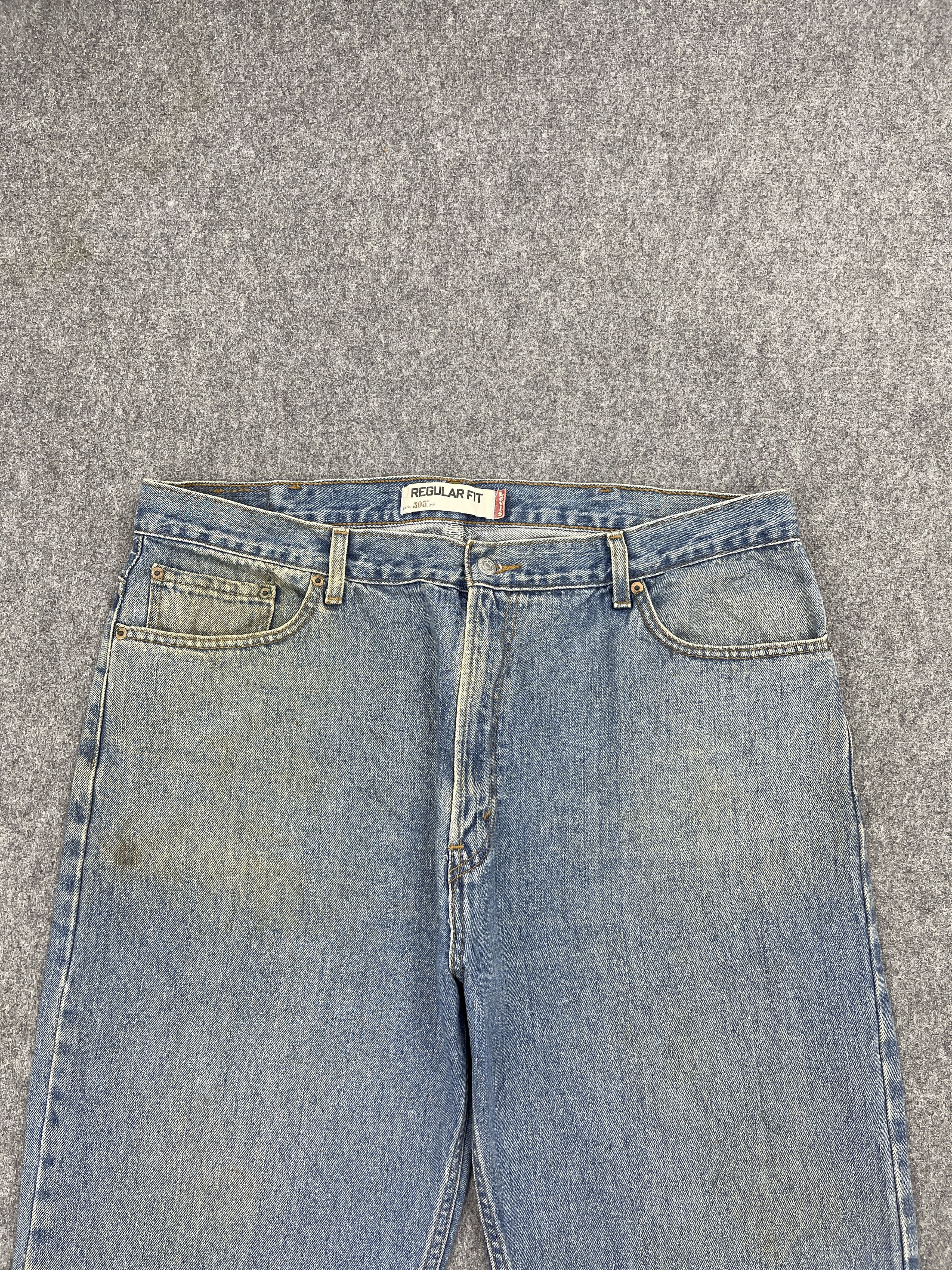 Levi's Vintage Light Washed Levis 505 Regular Fit Jeans DP2491 Size US 40 / EU 56 - 2 Thumbnail