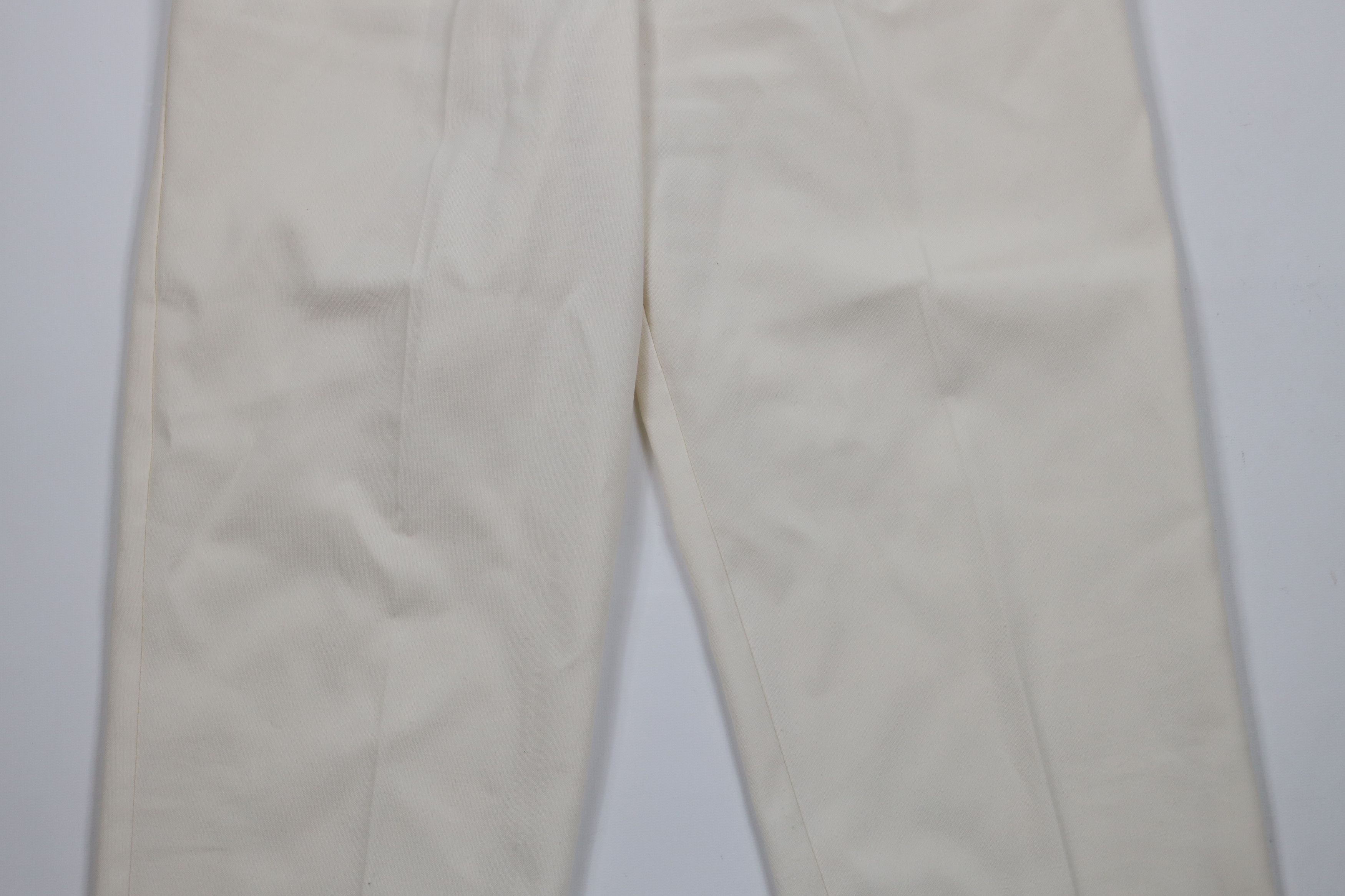 Vintage Vintage 90s Streetwear Sheer Tapered Leg Chinos Pants Cream Size 34" / US 12 / IT 48 - 3 Thumbnail
