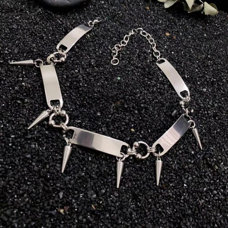 Jewelry Rivet Choker Necklace Clavicle Chain Size ONE SIZE - 4 Thumbnail