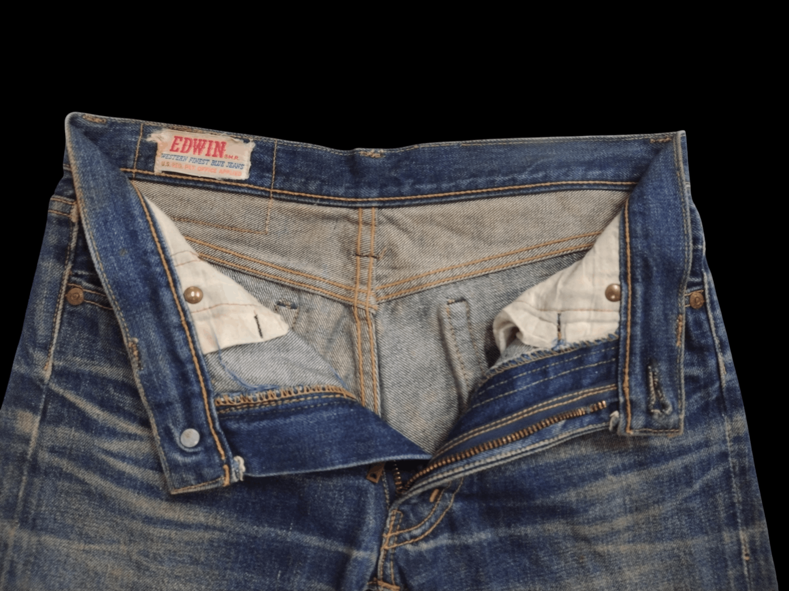 Edwin Vintage 70/80's Edwin Ladies Boot Cut Flared Denim Jeans🎉 Size 28" / US 6 / IT 42 - 8 Thumbnail