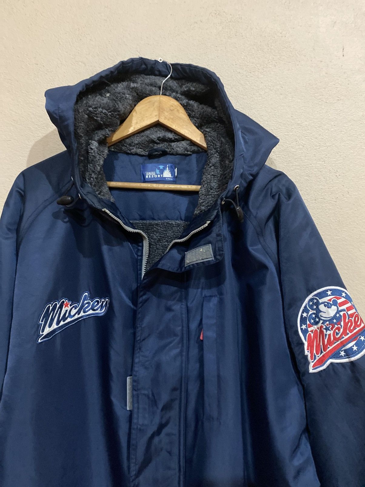 Disney × Mickey Mouse Mickey Sherpa Lining Long Jacket Size US L / EU 52-54 / 3 - 2 Thumbnail