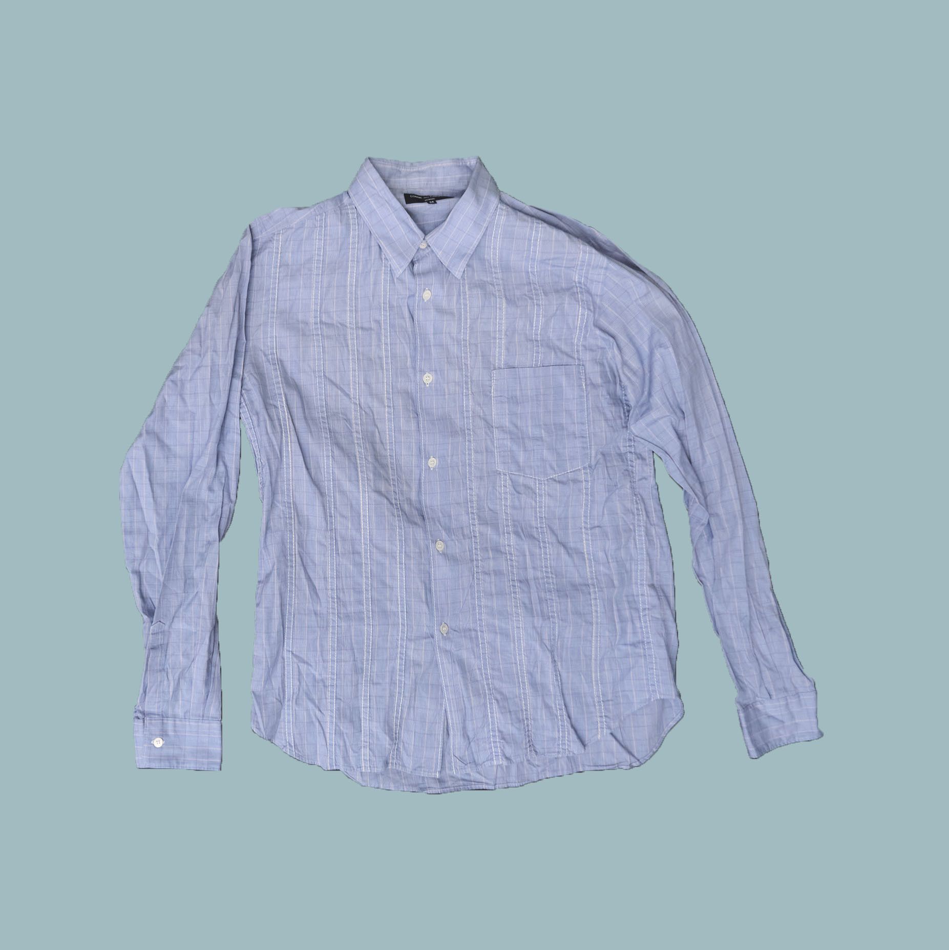 Comme des Garcons Homme COMME des GARÇONS HOMME Checkered Stitch Shirt Size US M / EU 48-50 / 2 - 1 Thumbnail