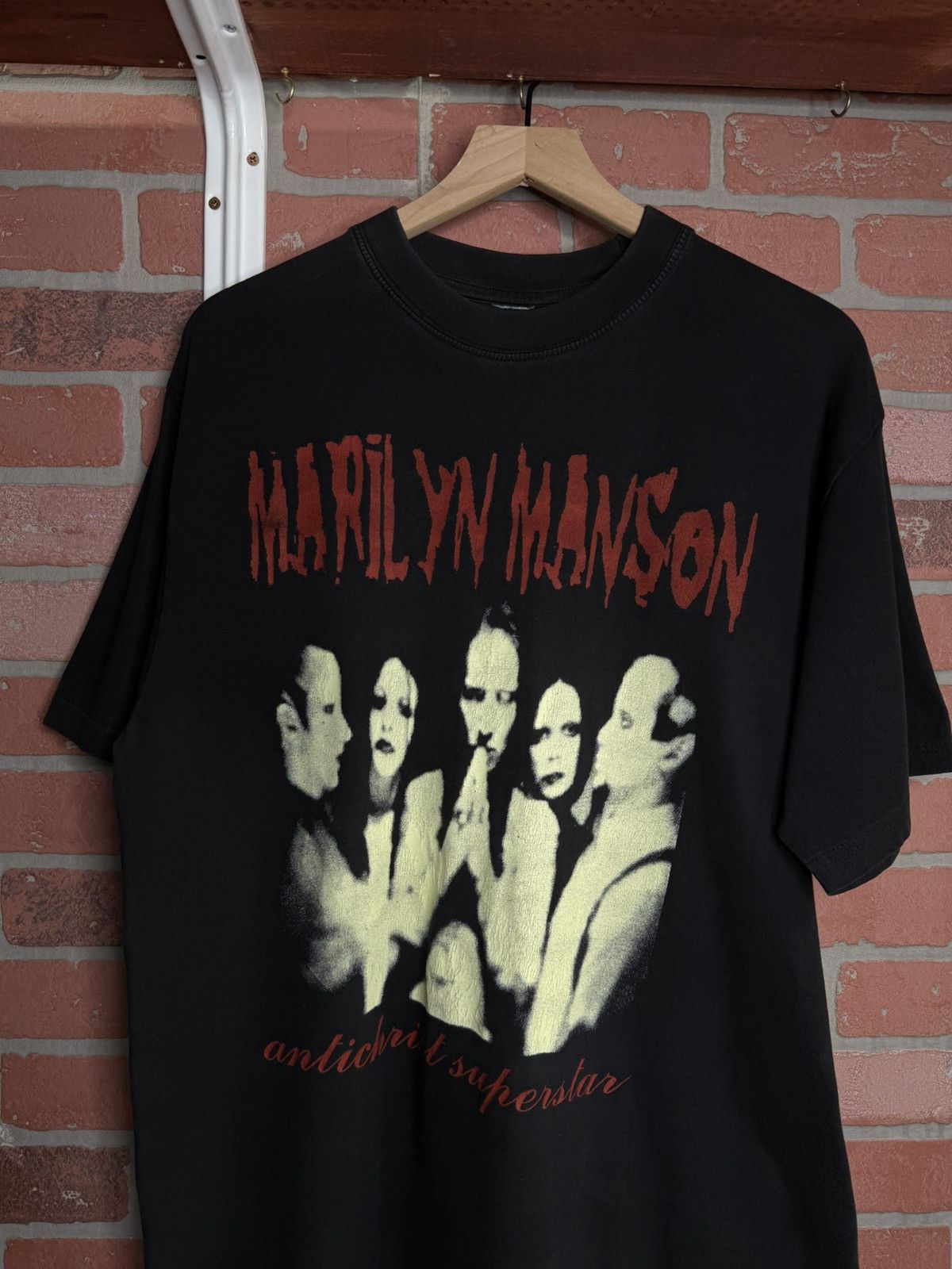 Vintage Vintage 90’s Marilyn Manson Band T-Shirt Rare Size Large Size US L / EU 52-54 / 3 - 2 Thumbnail