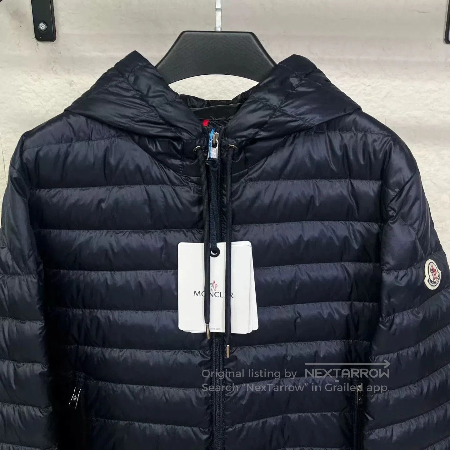 Moncler moncler navy lightweight down jacket. Size US M / EU 48-50 / 2 - 5 Thumbnail