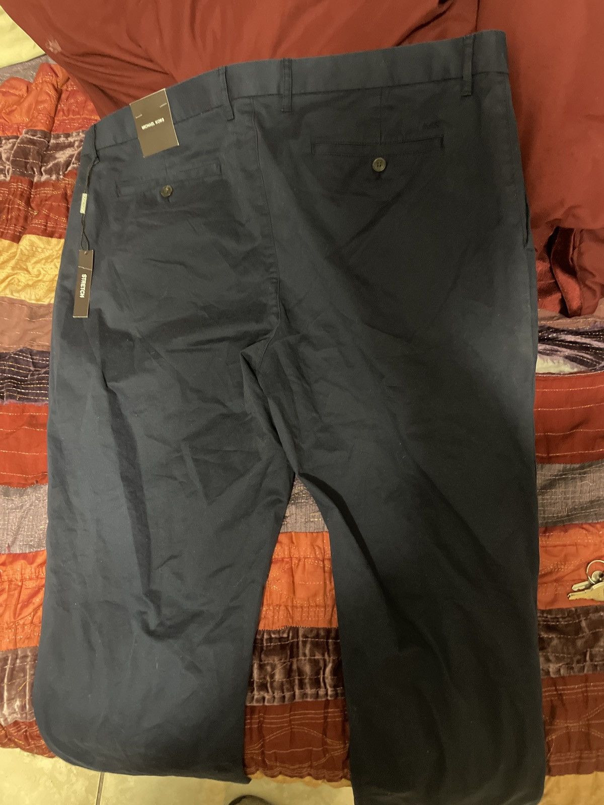 Michael Kors Dark Blue Micheal Kors Slim Fit Stretch Casual Pants Size US 40 / EU 56 - 3 Thumbnail