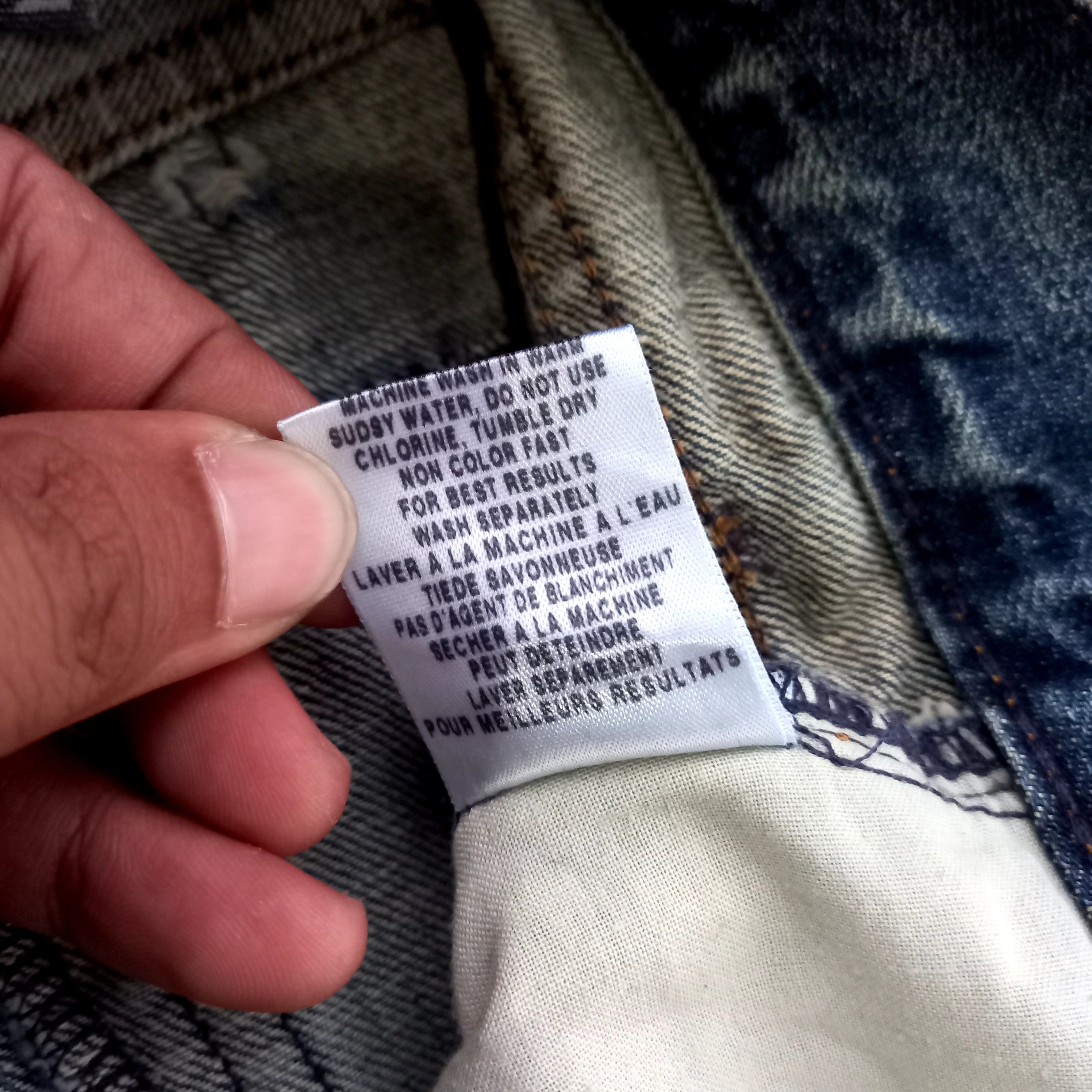 Stussy 1990s Stussy - Button Fly Distressed Denim Pants Size US 32 / EU 48 - 8 Thumbnail