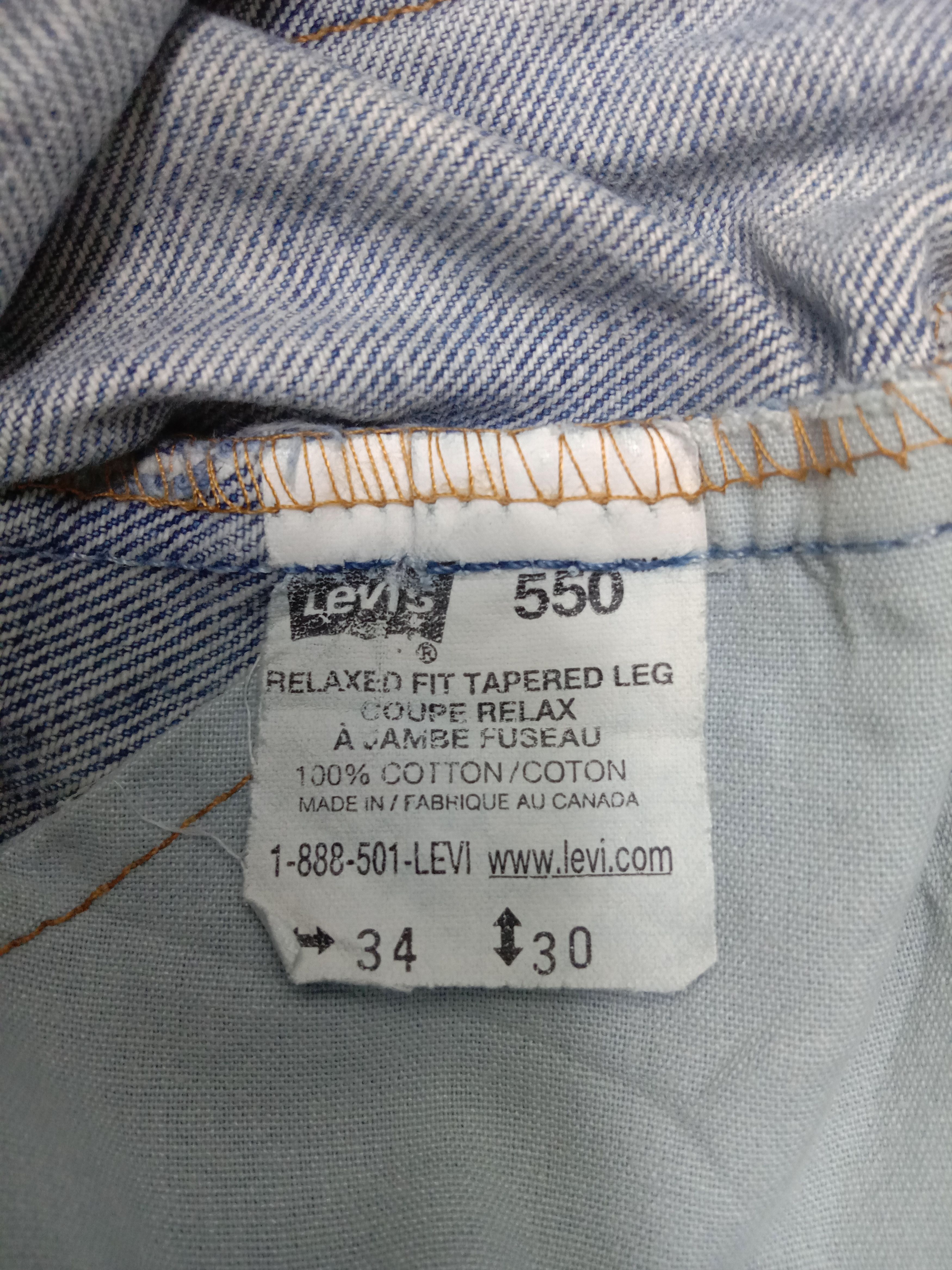 Levi's Vintage Levi's 550 Jeans Relaxed Fit Tapered Leg Denim Size US 33 - 13 Thumbnail