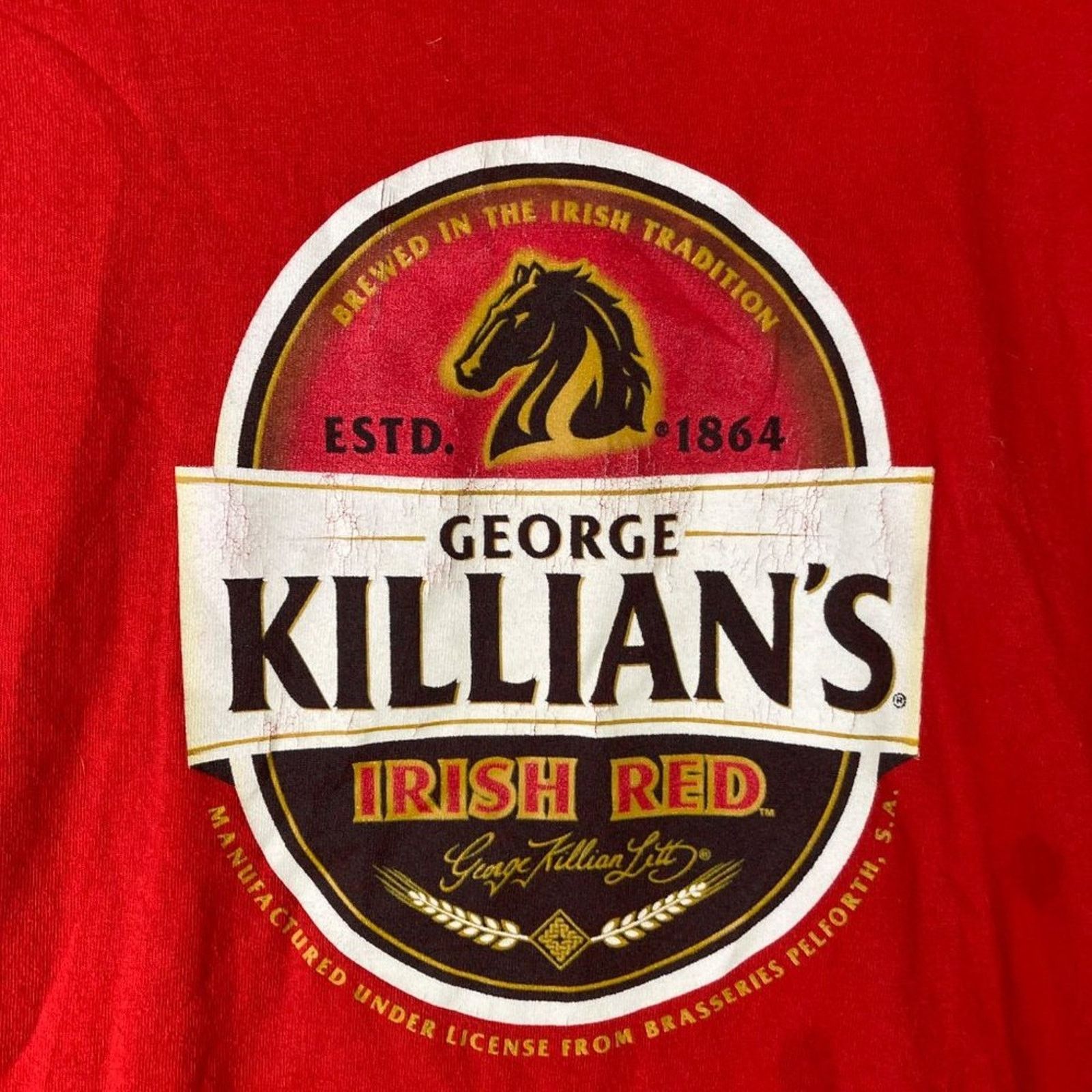 Gildan Irish Red George Killian's Shirt Beer T-Shirt Mens Size L Size US L / EU 52-54 / 3 - 8 Thumbnail
