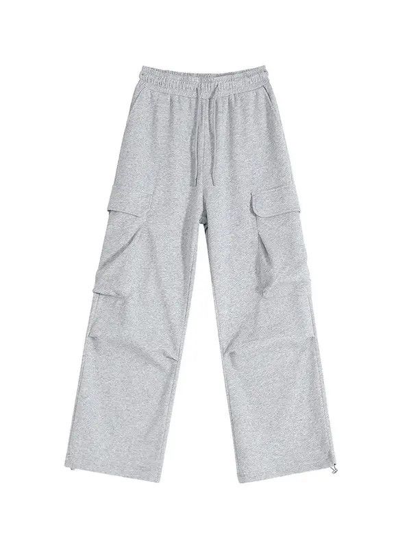Japanese Brand Matsuoka x Hino Gray Baggy Cargo Sweatpants Size US 31 - 5 Thumbnail
