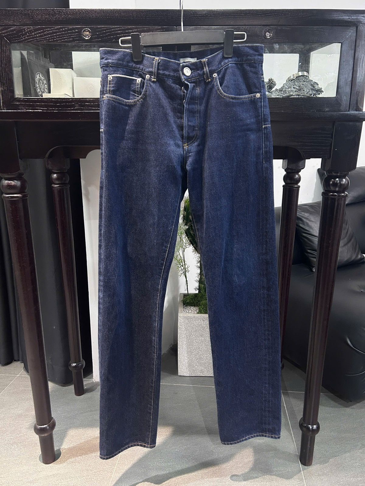 Dior Dior Oblique Blue Raw Cotton Denim Pants Size US 30 / EU 46 - 1 Thumbnail