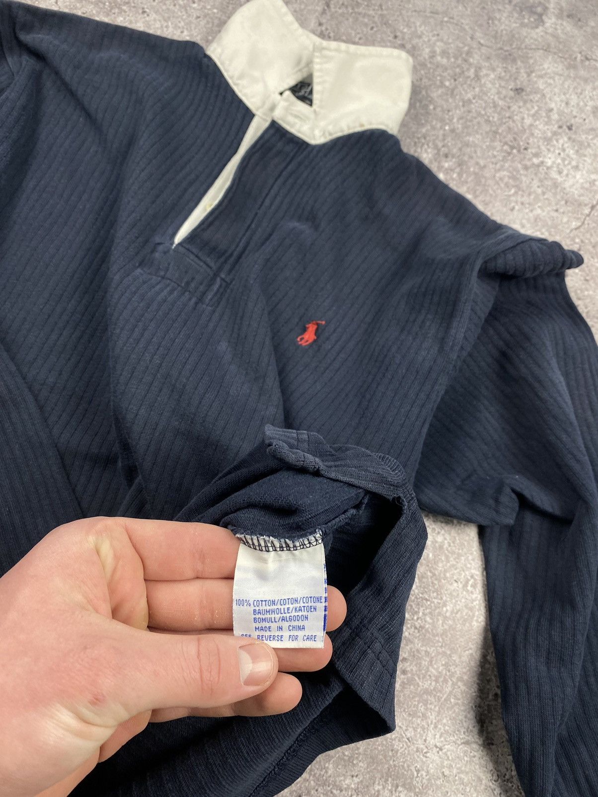 Japanese Brand Vintage Polo Ralph Lauren Rugby Polo Shirt Striped Japanese Size US S / EU 44-46 / 1 - 7 Thumbnail