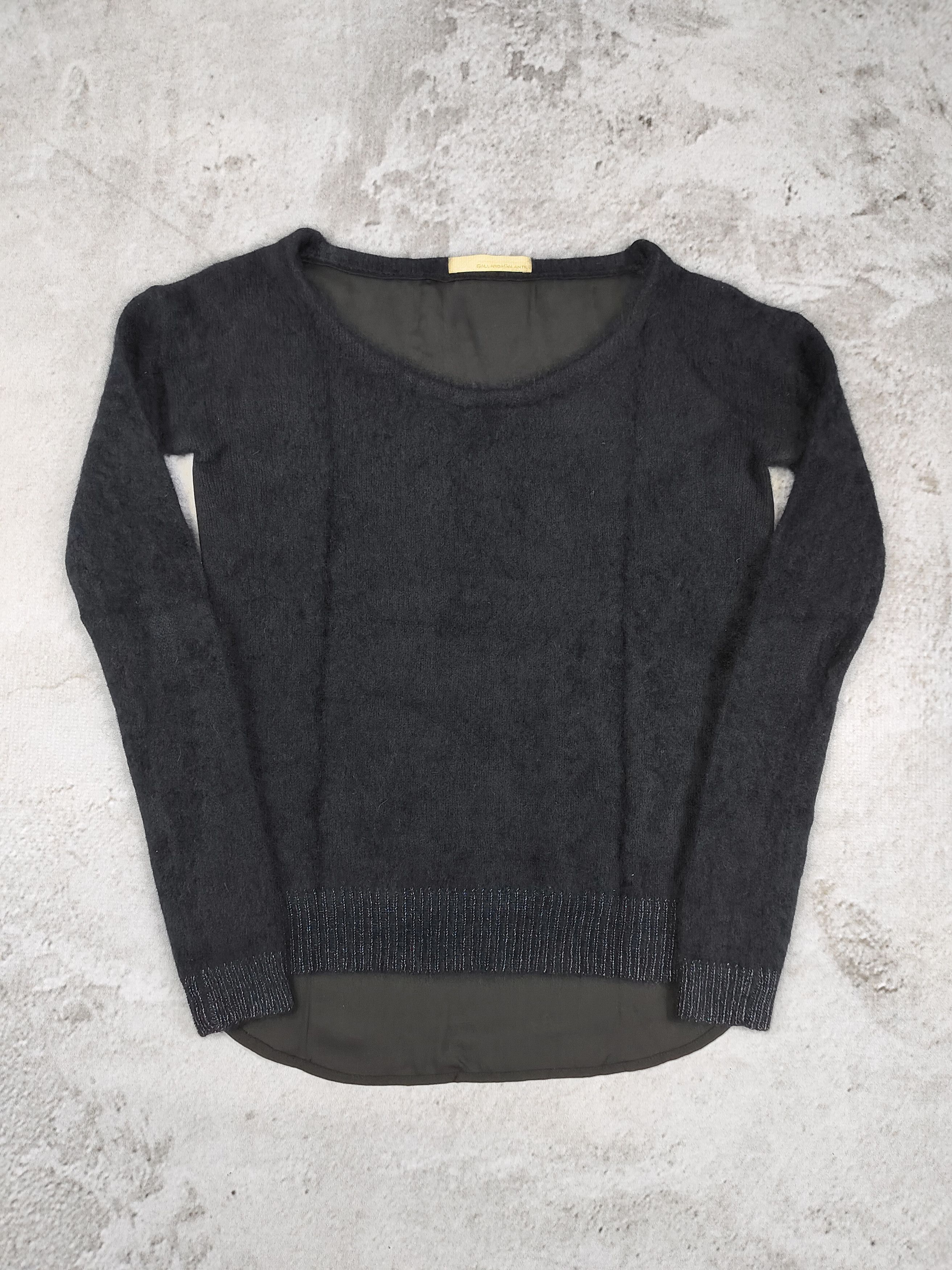 Japanese Brand Gallarda Galante🇯🇵 Angora Fuzzy Knit Sheer Chiffon Hybrid Size M / US 6-8 / IT 42-44 - 6 Thumbnail