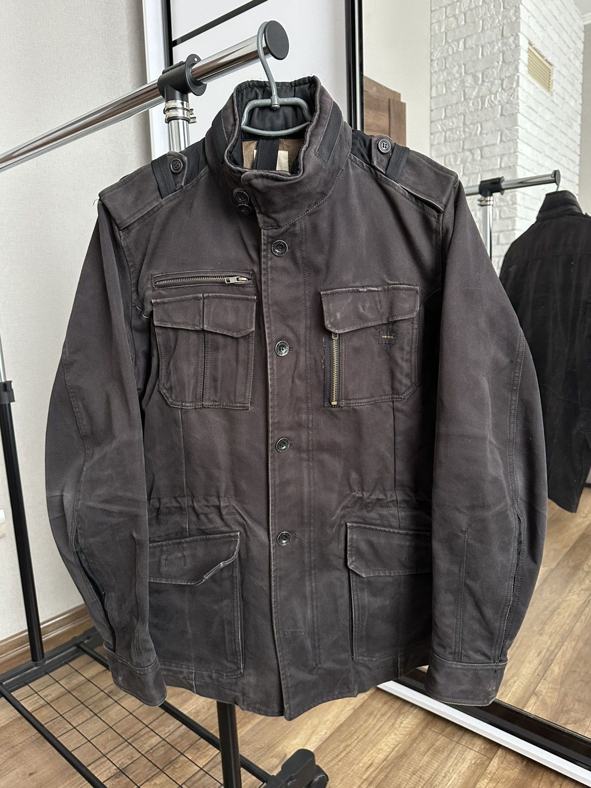 Diesel Diesel Vintage Military Army Cargo Bondage Jacket Size US XL / EU 56 / 4 - 3 Thumbnail