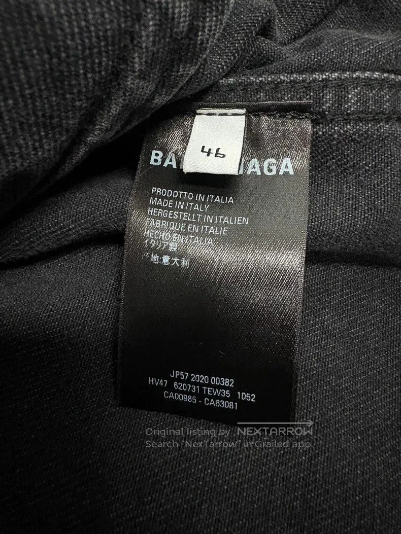 Other Balenciaga Black Denim Jacket with Print. Size US L / EU 52-54 / 3 - 5 Thumbnail