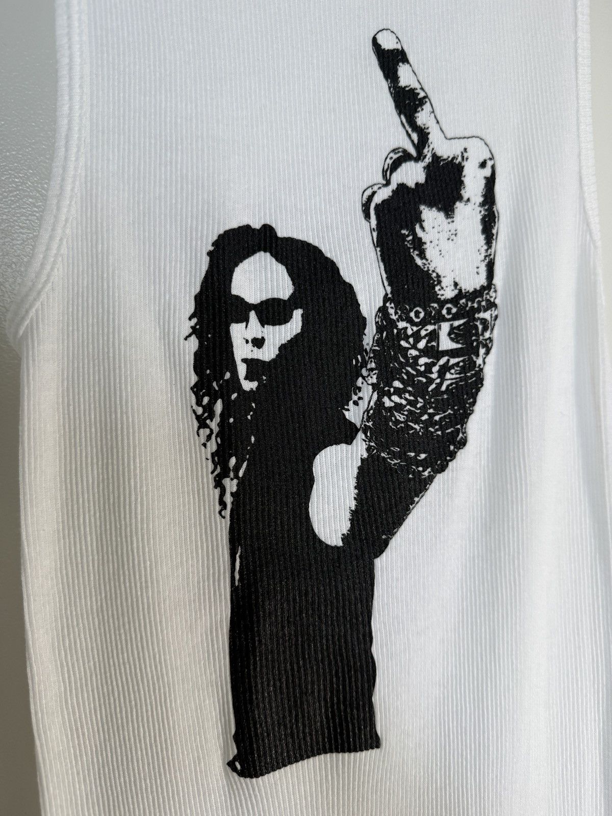 Chrome Hearts Brand New Chrome Hearts Richard Stark Middle Finger Tank Top Size US M / EU 48-50 / 2 - 2 Thumbnail