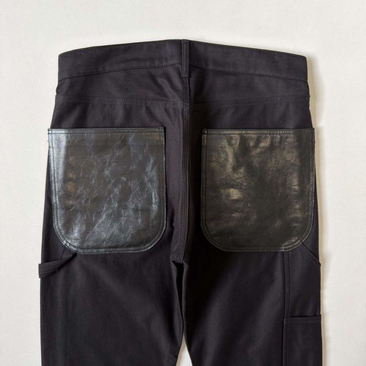 Comme des Garcons A/W 25 Wide Leg Black Cotton ‘Carpenter’ Pants Size US 32 / EU 48 - 13 Thumbnail