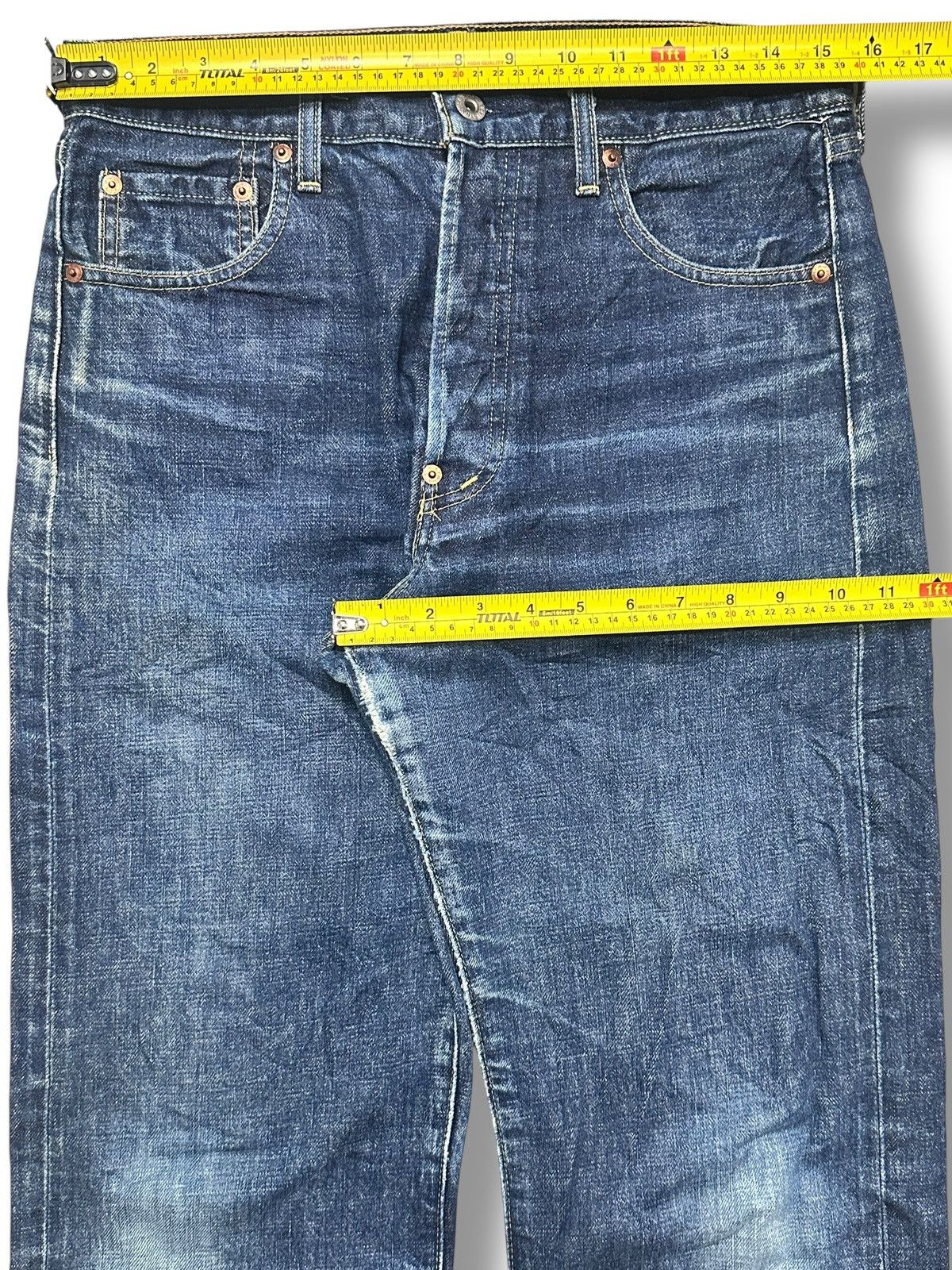 Levi's Vintage Levi’s 702XX Buckleback Selvedge Japan Jeans Big E Size US 31 - 23 Thumbnail