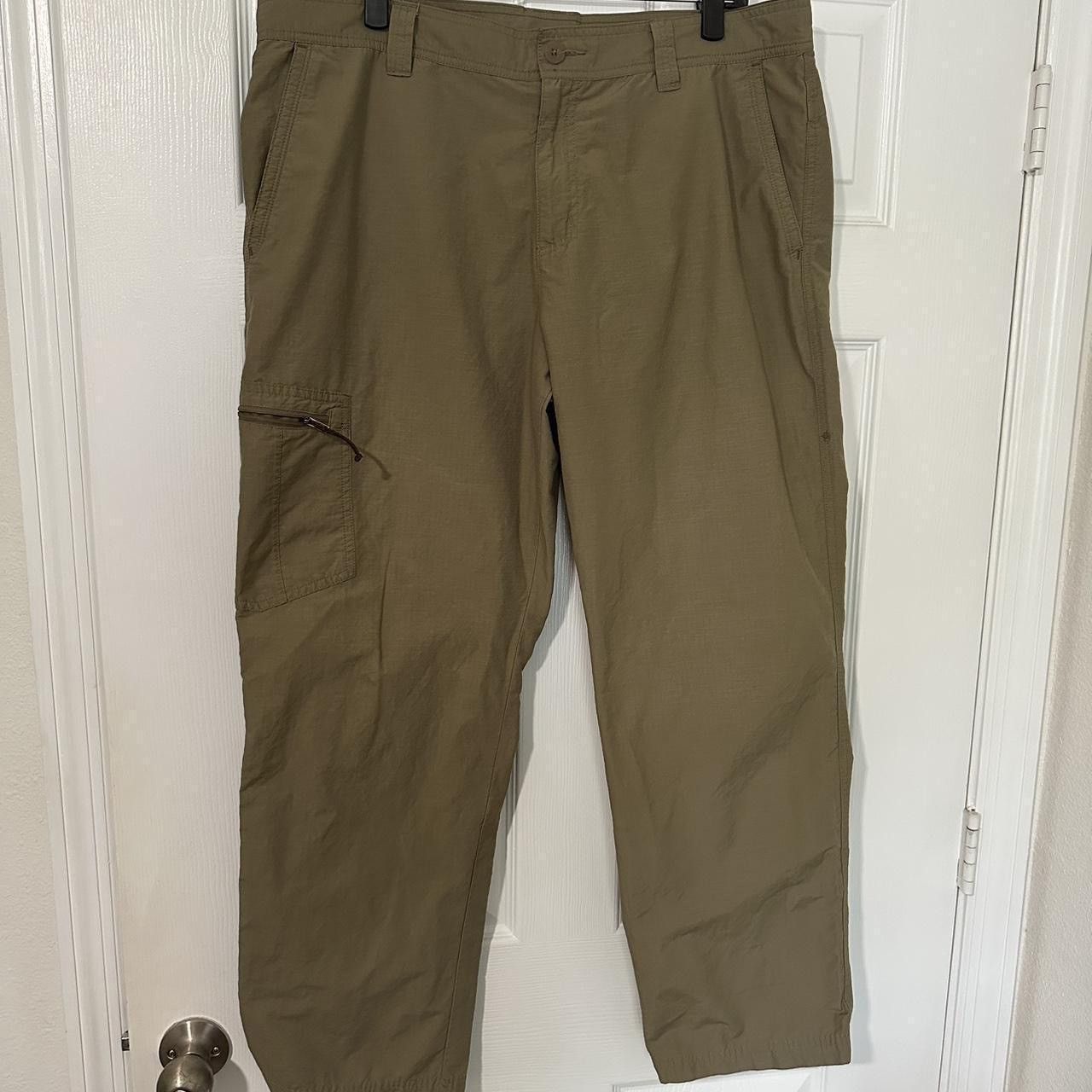 Columbia Columbia Sportswear Green Olive Active Hiking Pants Gorpcore Size US 38 / EU 54 - 2 Thumbnail