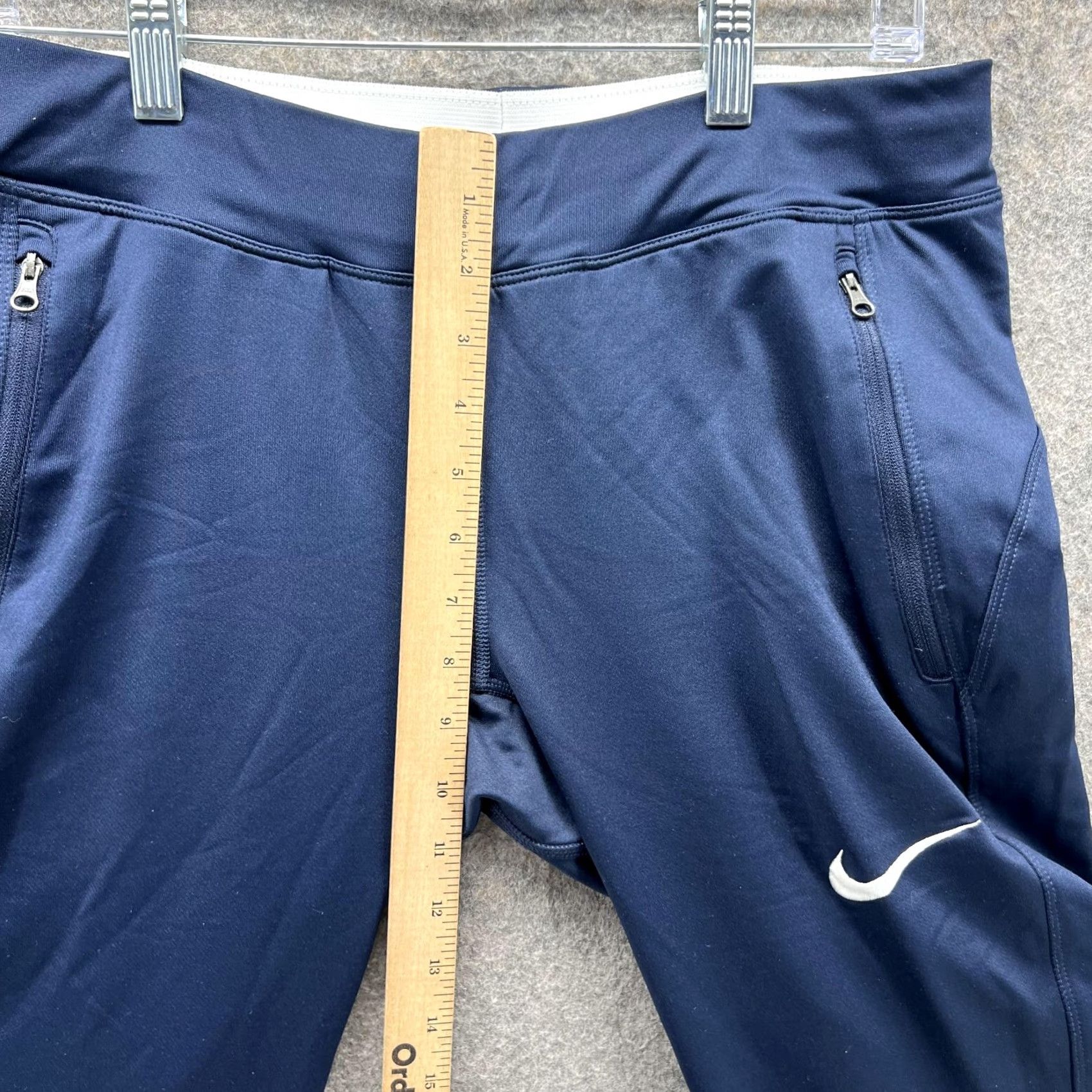 Nike Nike Sweatpants Women Medium Blue Navy Training Outdoors Running Swoosh Vintage Size 32" / US 10 / IT 46 - 6 Thumbnail
