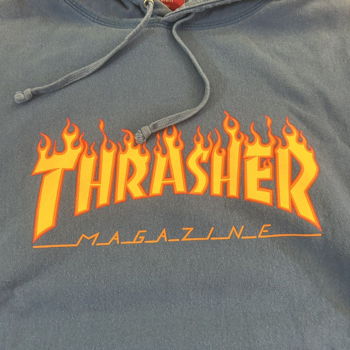 Supreme Supreme Thrasher Hooded Sweatshirt Blue Medium Size US M / EU 48-50 / 2 - 2 Thumbnail