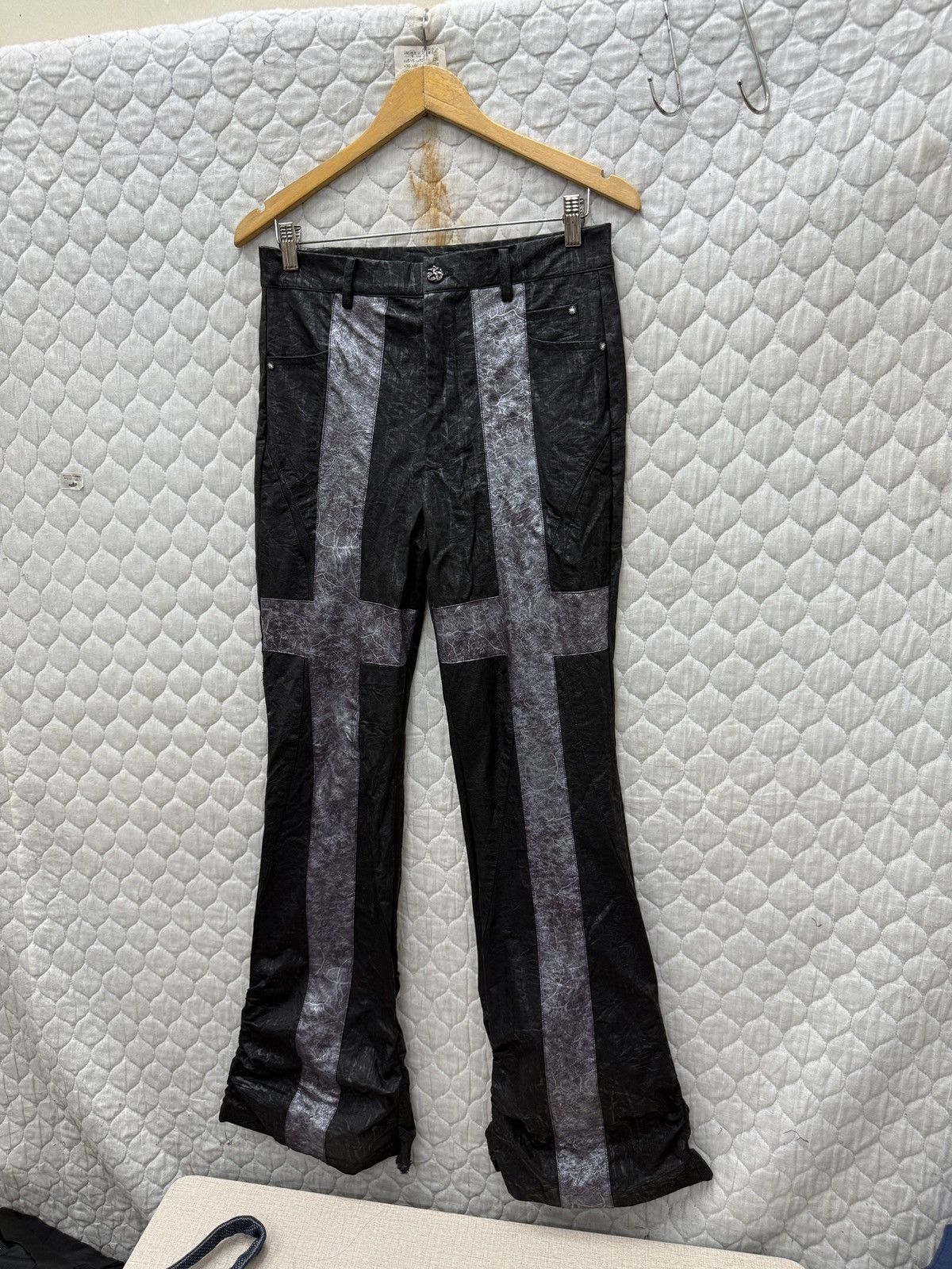 Hypebeast 🔥🔥🔥ARCHIVE PUNK GOTH PANTS Size 30" / US 8 / IT 44 - 3 Thumbnail