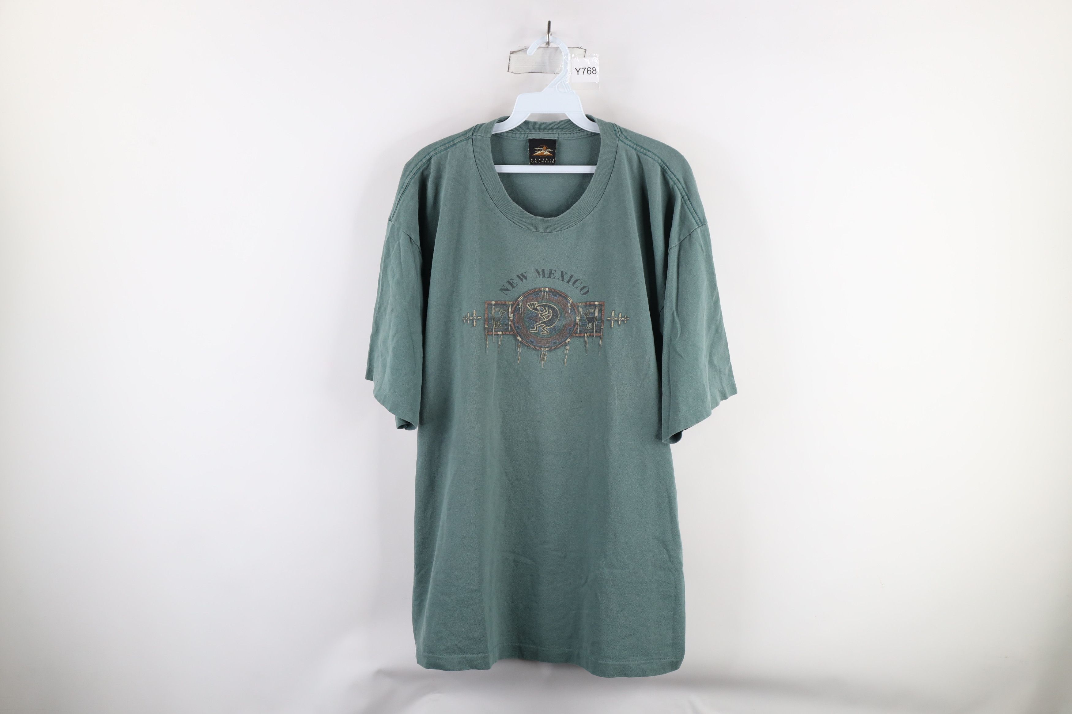 Vintage Vintage 90s Streetwear New Mexico Kokopelli T-Shirt USA Size US XL / EU 56 / 4 - 1 Thumbnail