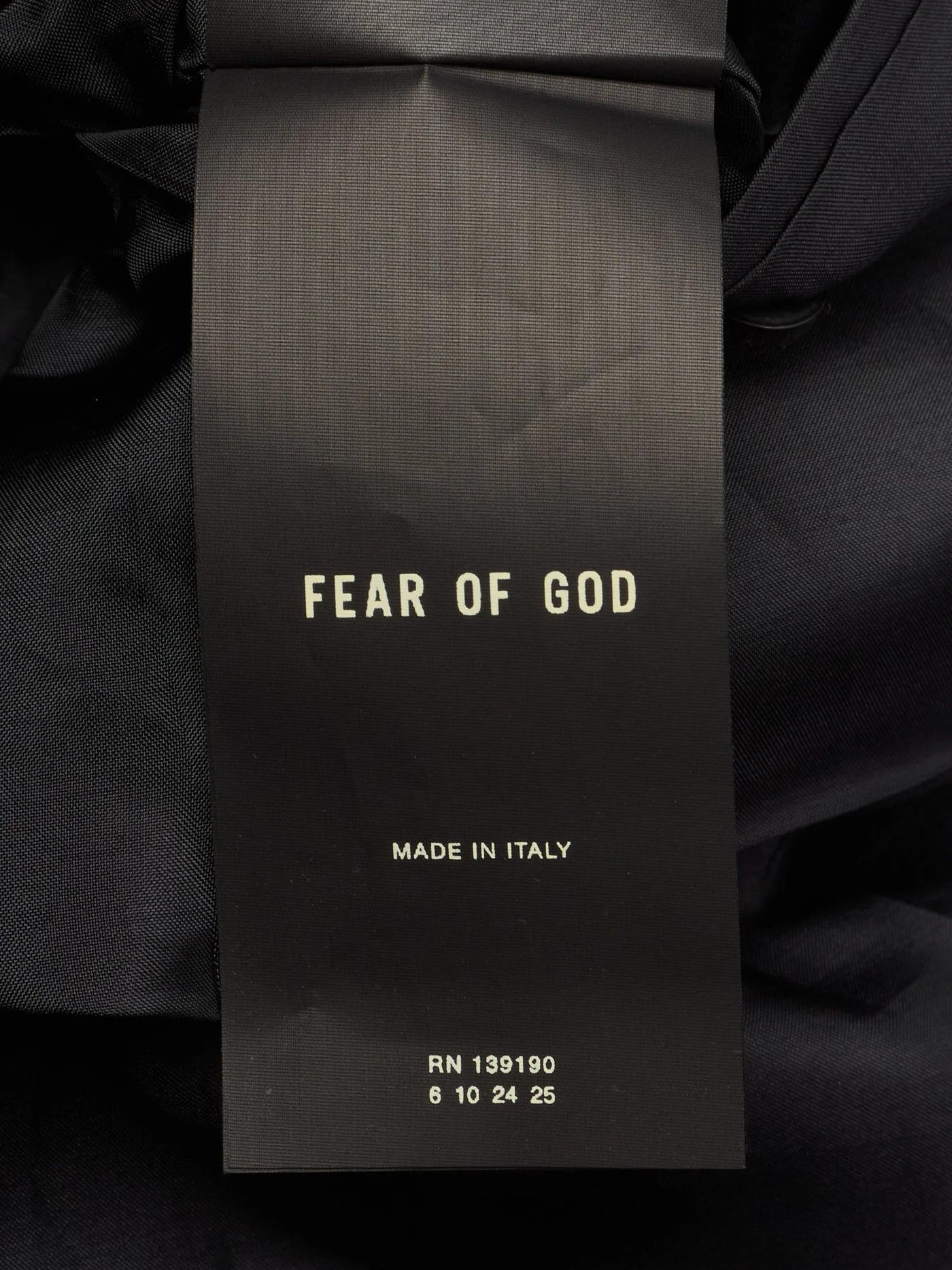 Fear of God FEAR OF GOD Eternal Black Wool Double Breasted Suit Jacket Size 40R - 10 Thumbnail