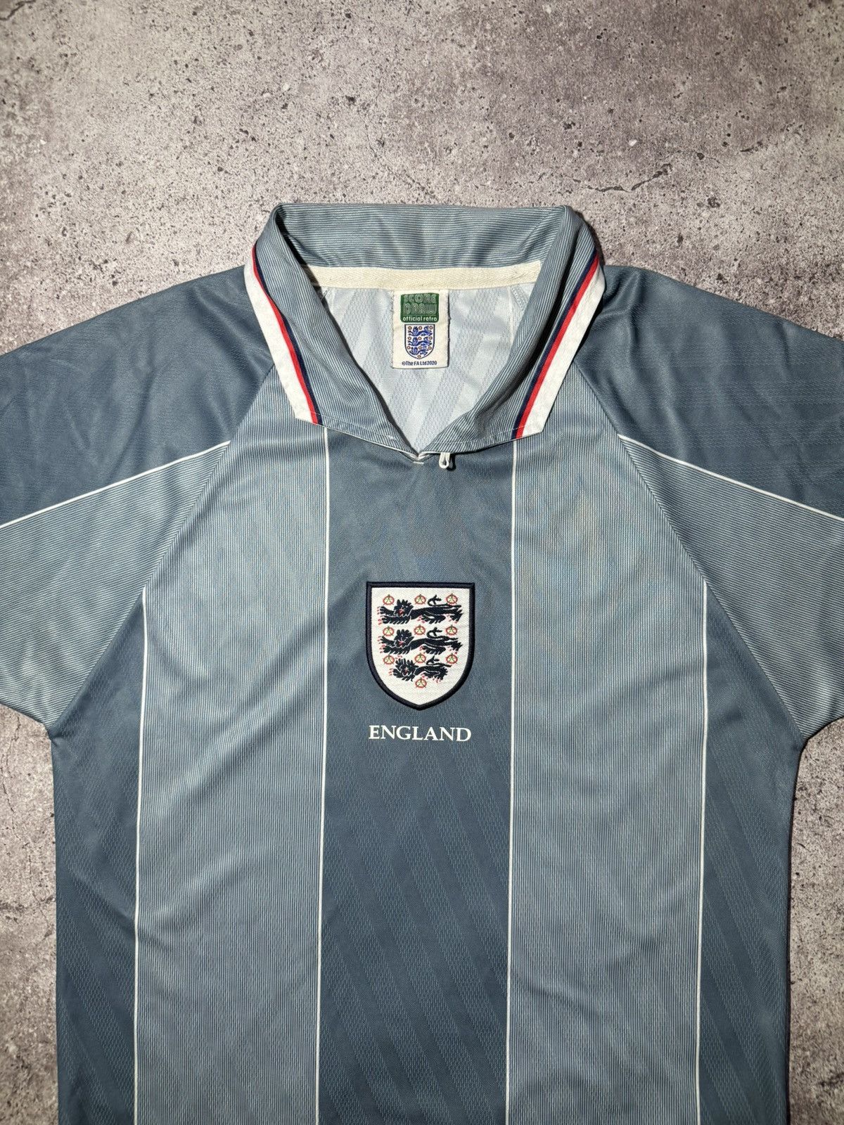 Vintage England vintage Score Draw Retro Football Jersey T-shirt Size US M / EU 48-50 / 2 - 2 Thumbnail