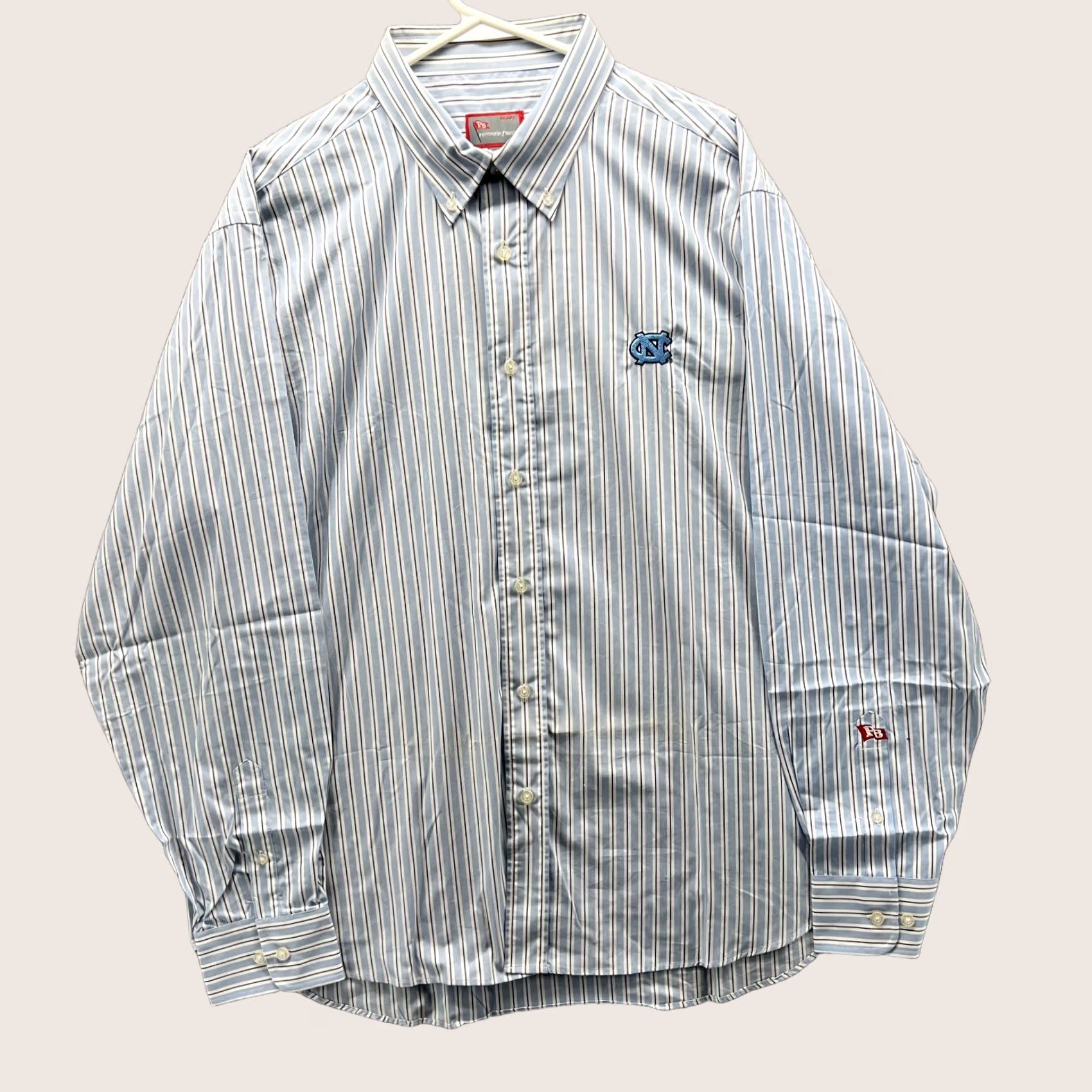 Vintage Pennington & Bailes Shirt Mens XL Blue Striped Button-Up Preppy Oxford Long Sleeve Size US XL / EU 56 / 4 - 1 Thumbnail
