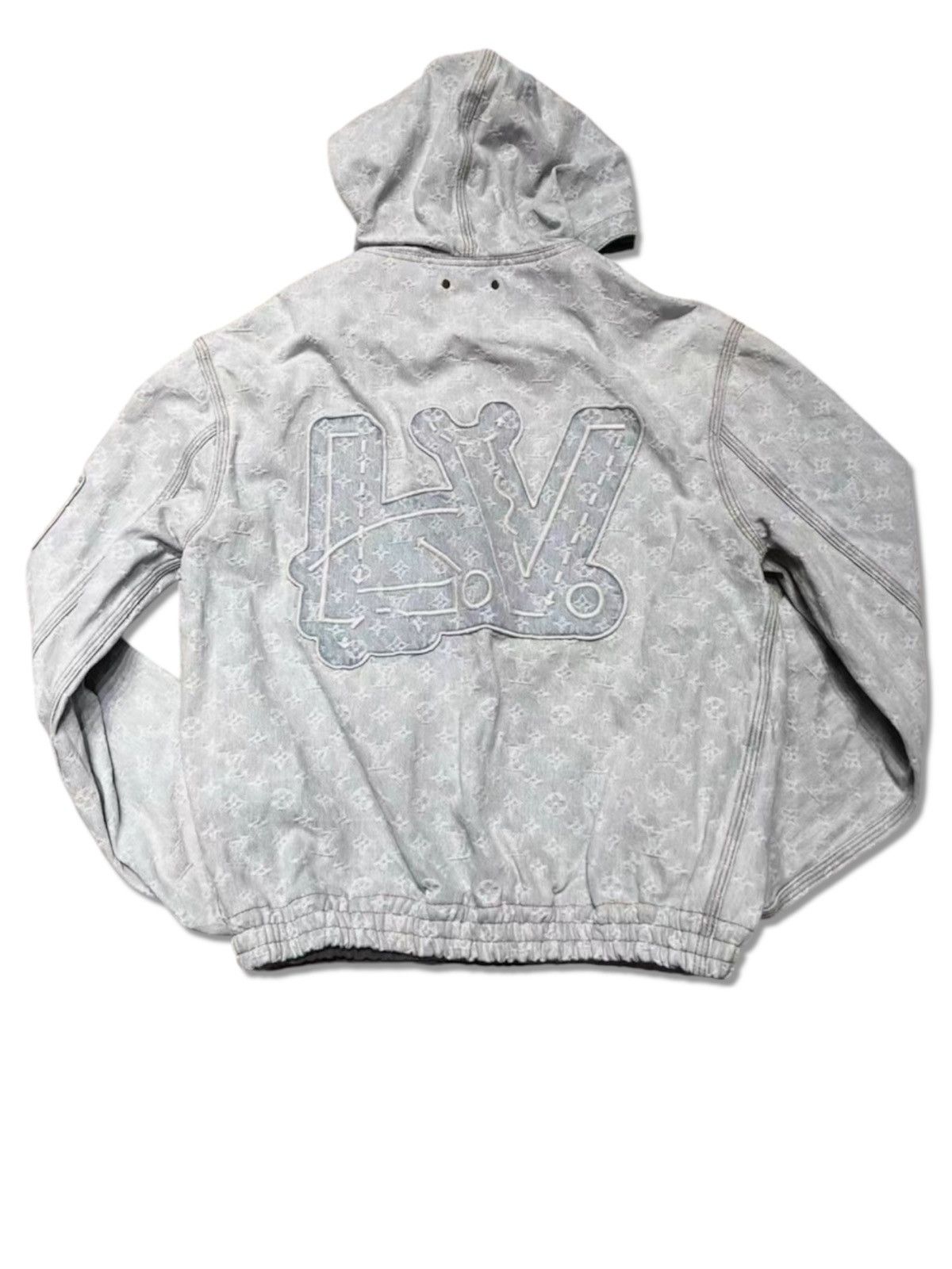 Louis Vuitton × NBA Louis Vuitton X NBA 50 Hoodie Denim Monogram Jacket Size US M / EU 48-50 / 2 - 2 Thumbnail