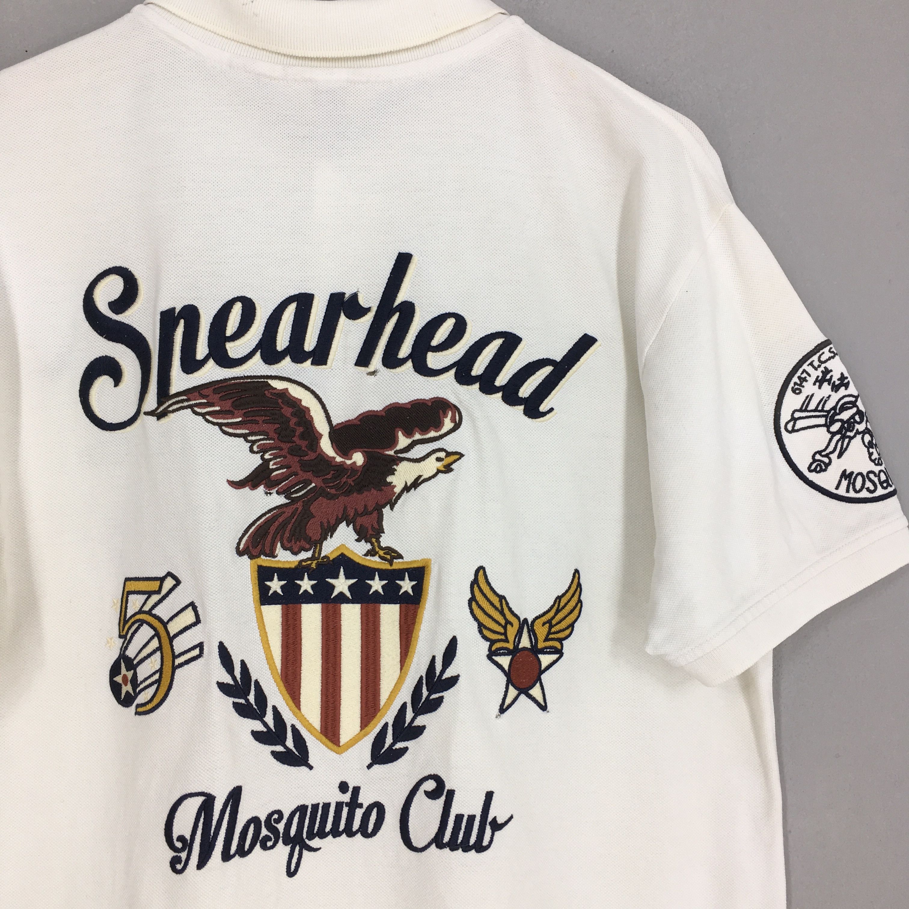 Avirex × Vintage Vintage 90's Avirex Snearhead Us Air Force Polos XXLarge Size US XXL / EU 58 / 5 - 9 Thumbnail