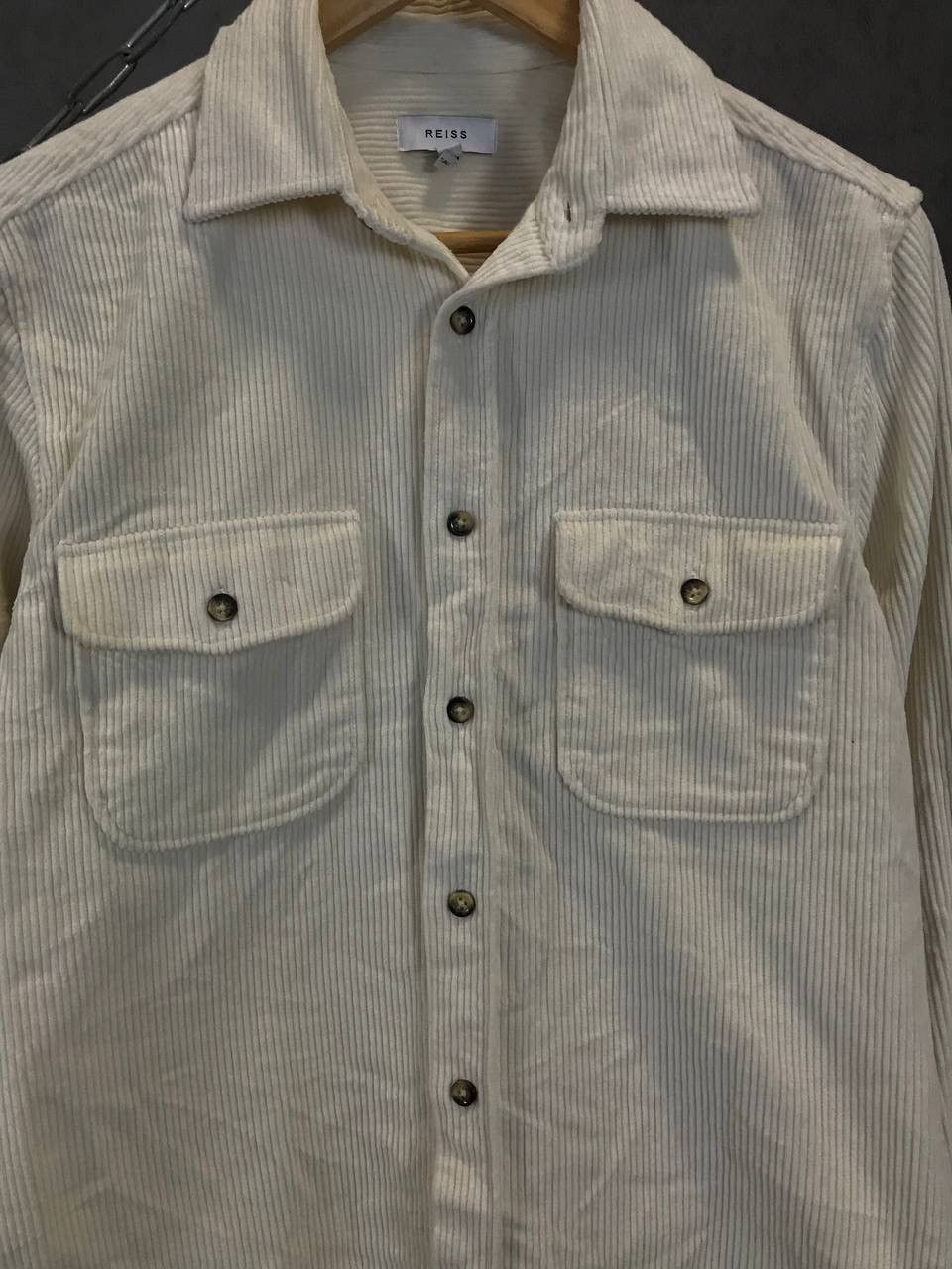 Designer Reiss designer velvet double pocket shirt Size US S / EU 44-46 / 1 - 3 Thumbnail