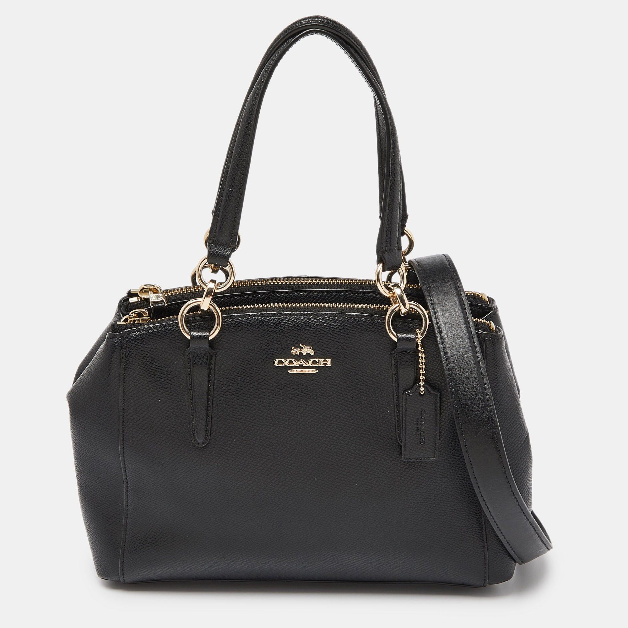 Coach COACH Black Leather Minetta Satchel Grailed