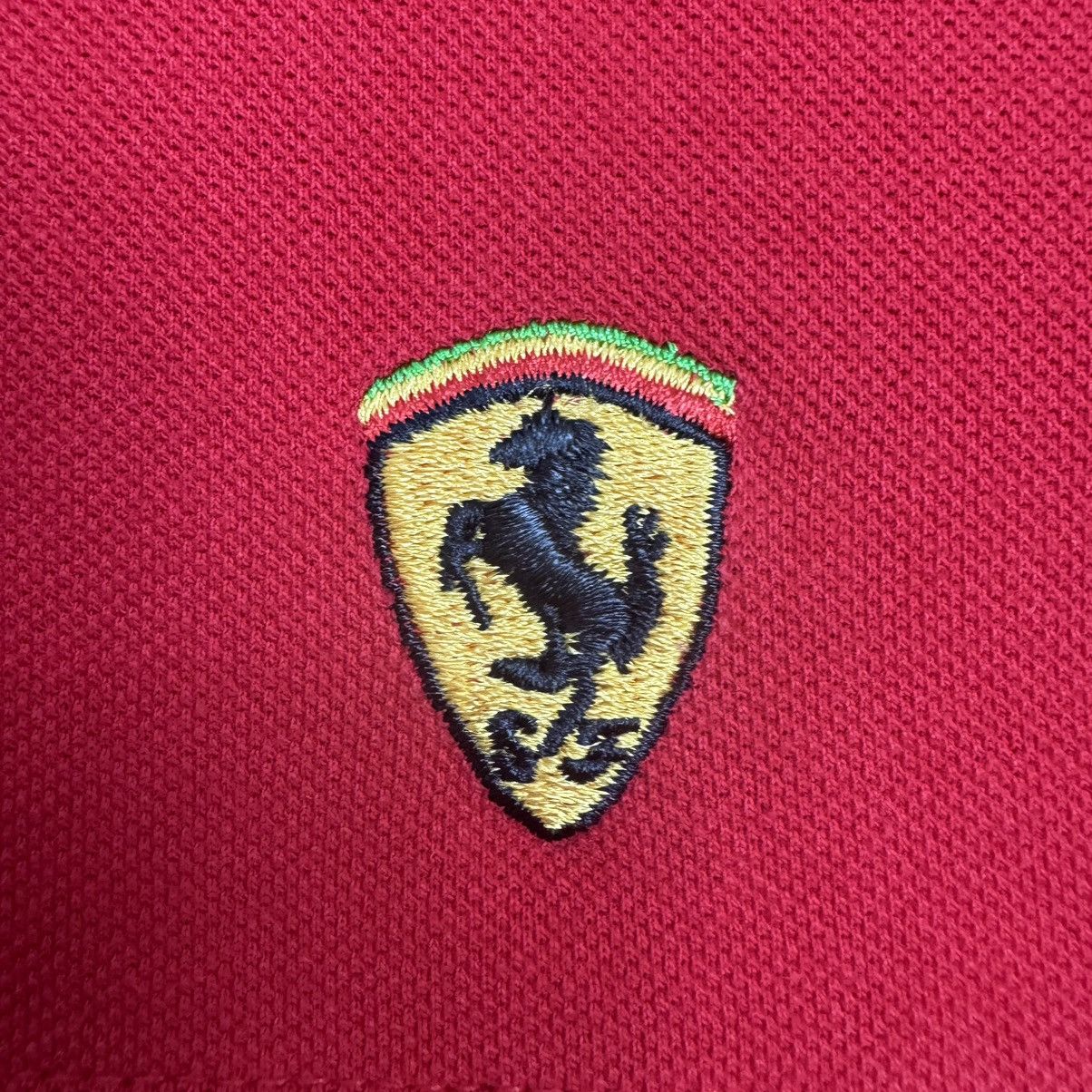 Ferrari Vintage 1999 Ferrari Michael Schumacher Small Logo Polo Tee Size US XXL / EU 58 / 5 - 12 Thumbnail