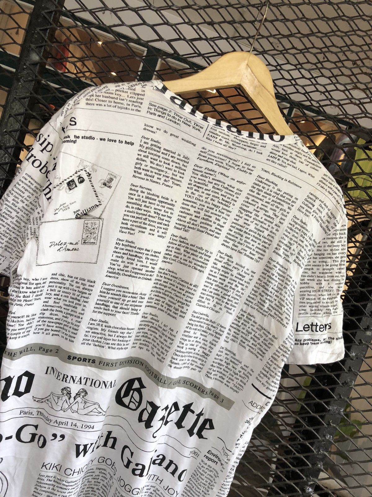John Galliano JOHN GALLIANO NEWSPAPER T- SHIRT Size US M / EU 48-50 / 2 - 6 Thumbnail
