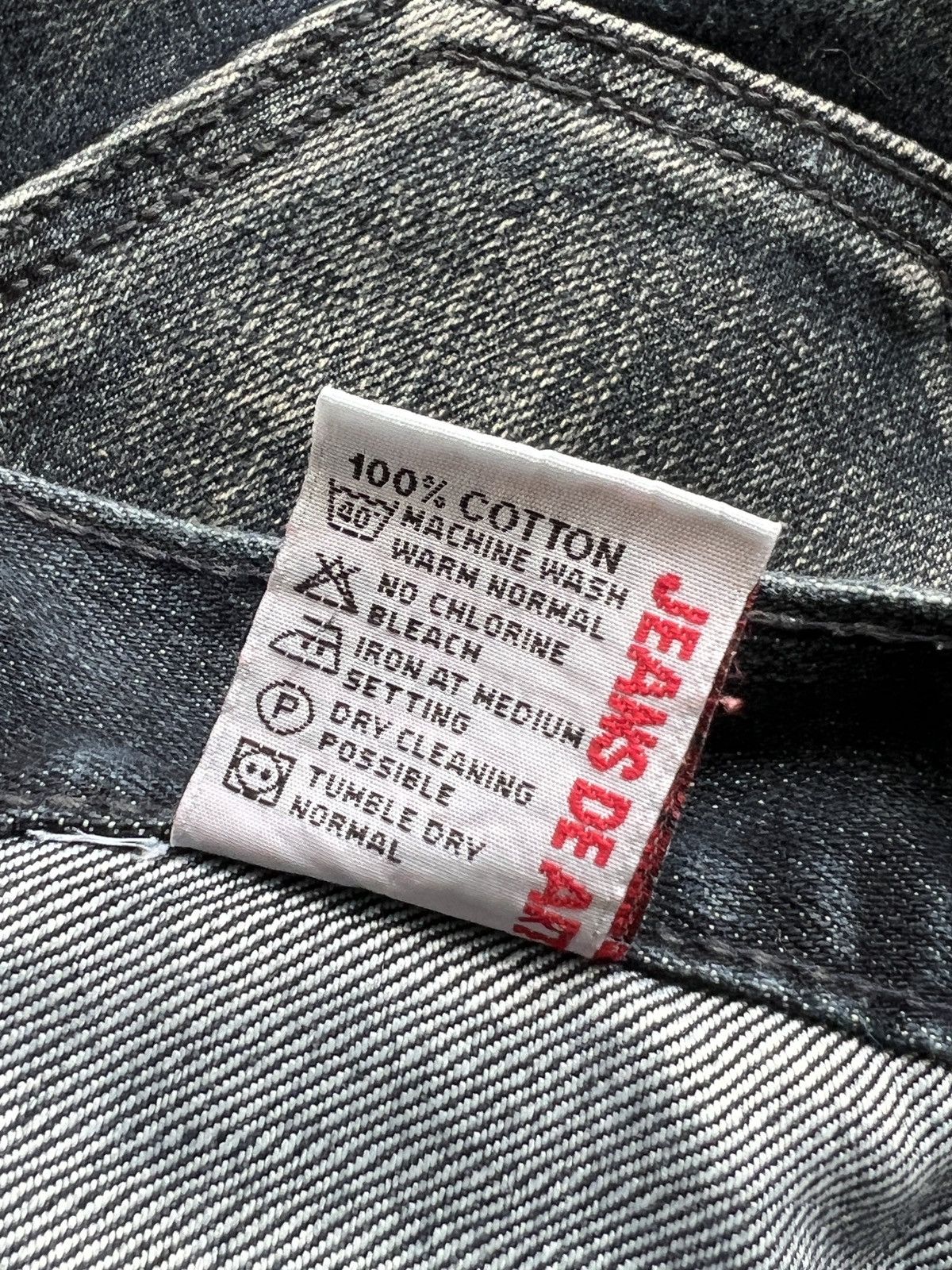 20471120 Jeans De Art 🇯🇵 Cyberpunk Multipocket Flare Denim Cargo Size US 33 - 13 Thumbnail