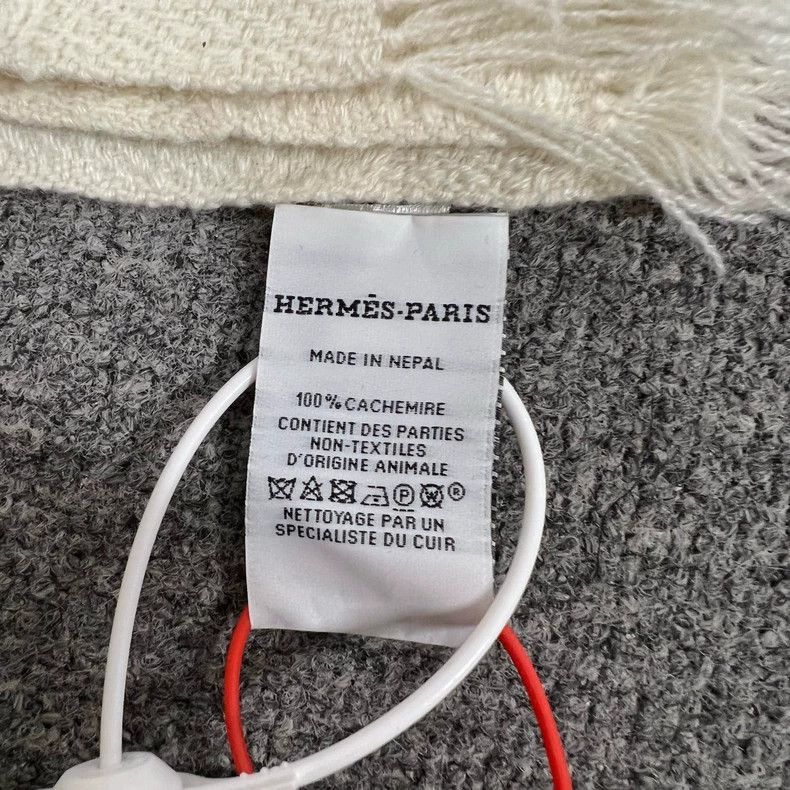 Hermes Hermes Rayee Cashmere Scarf-2506 Size ONE SIZE - 4 Thumbnail