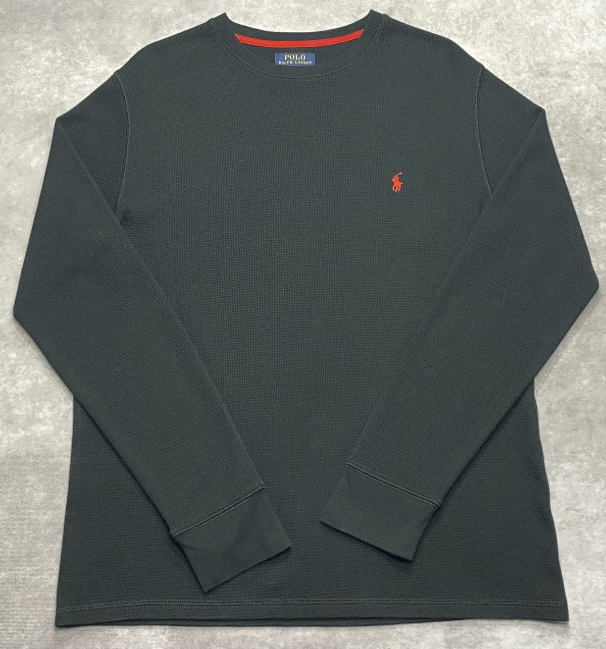 Polo Ralph Lauren Polo Ralph Lauren Black Thermal Waffle Long Sleeve Shirt Size US L / EU 52-54 / 3 - 1 Thumbnail