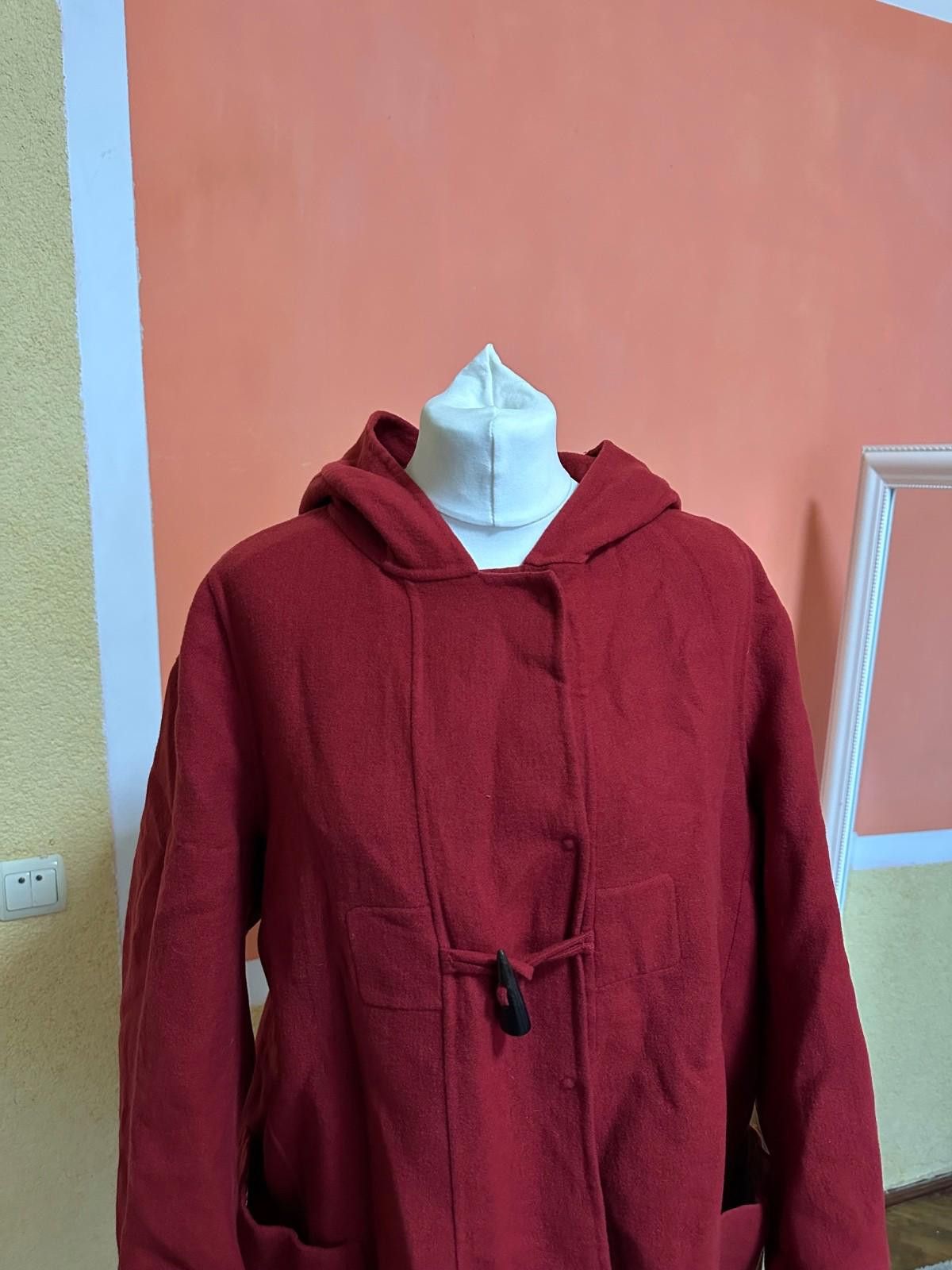 Jil Sander Jil Sander Women Coat Red Wool Size 42 Size M / US 6-8 / IT 42-44 - 2 Thumbnail