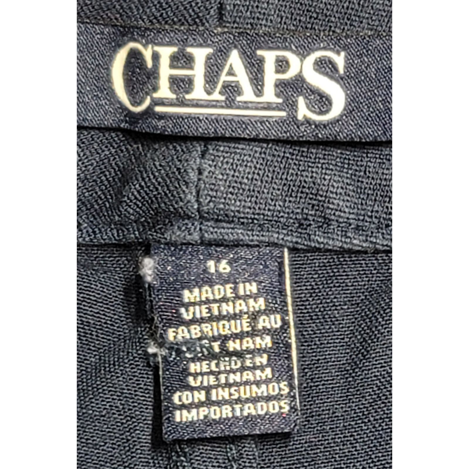 Chaps Chaps Dark Blue Flat Front Denim Jeans 16 Soft Straight Leg Size 38" / US 16 / IT 52 - 4 Thumbnail