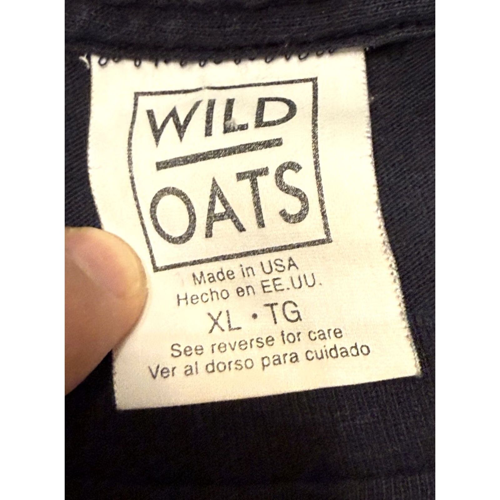 Equipment VINTAGE Wild Oats Shirt XL Blue 90s Band Music Crew Neck Short Sleeve Cotton Mens X-Large Graphic Print Size US XL / EU 56 / 4 - 5 Thumbnail