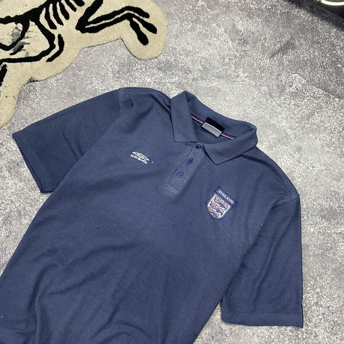 Umbro Vintage Umbro FC England 2000 Small logo rare polo Size US L / EU 52-54 / 3 - 3 Thumbnail