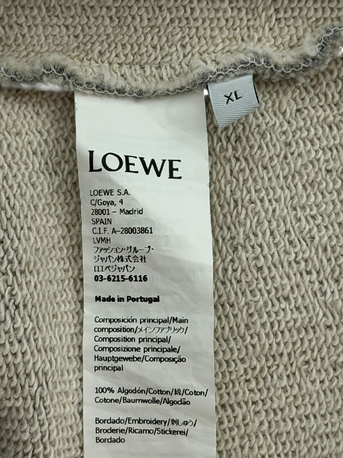 Loewe Loewe Grey Blue Embroidered Logo Crewneck Size US XL / EU 56 / 4 - 7 Thumbnail