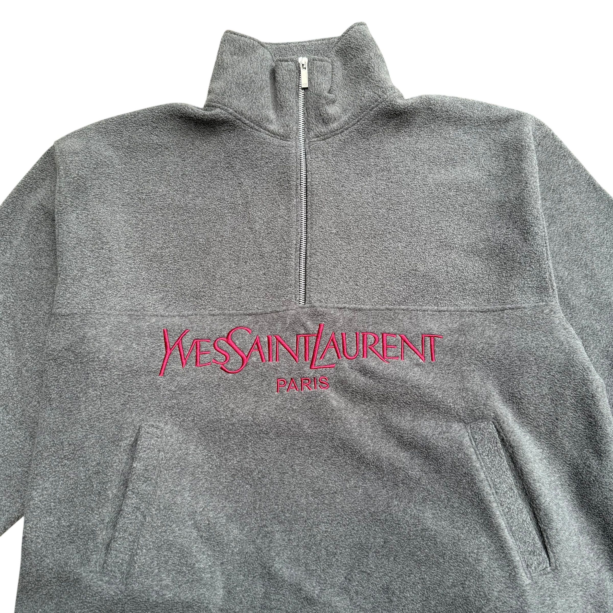 Yves Saint Laurent Vintage YSL Halfzip Jacket Size US L / EU 52-54 / 3 - 3 Thumbnail