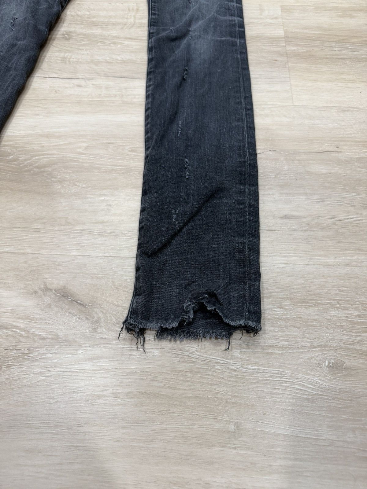 Saint Laurent Paris Saint Laurent Distressed Skinny Denim Jeans Size US 30 / EU 46 - 3 Thumbnail