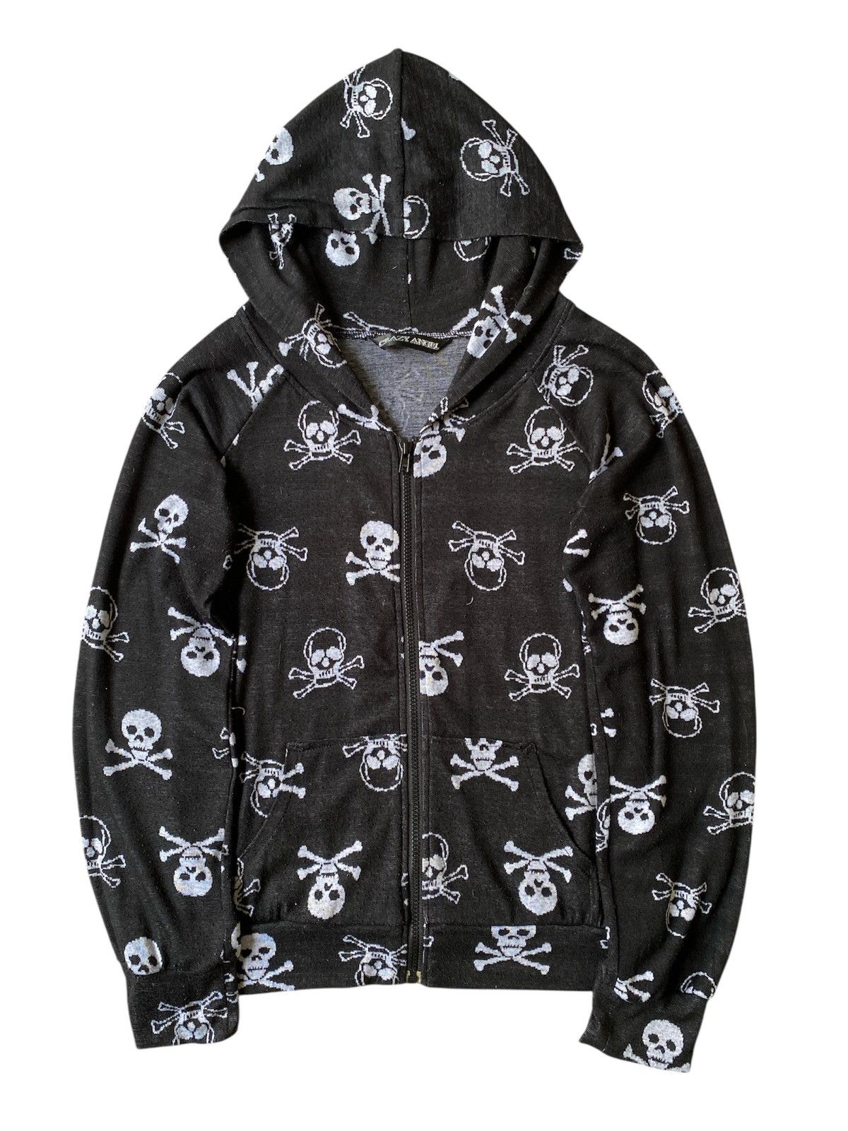 Crazy Angle Skulls Design Hoodie