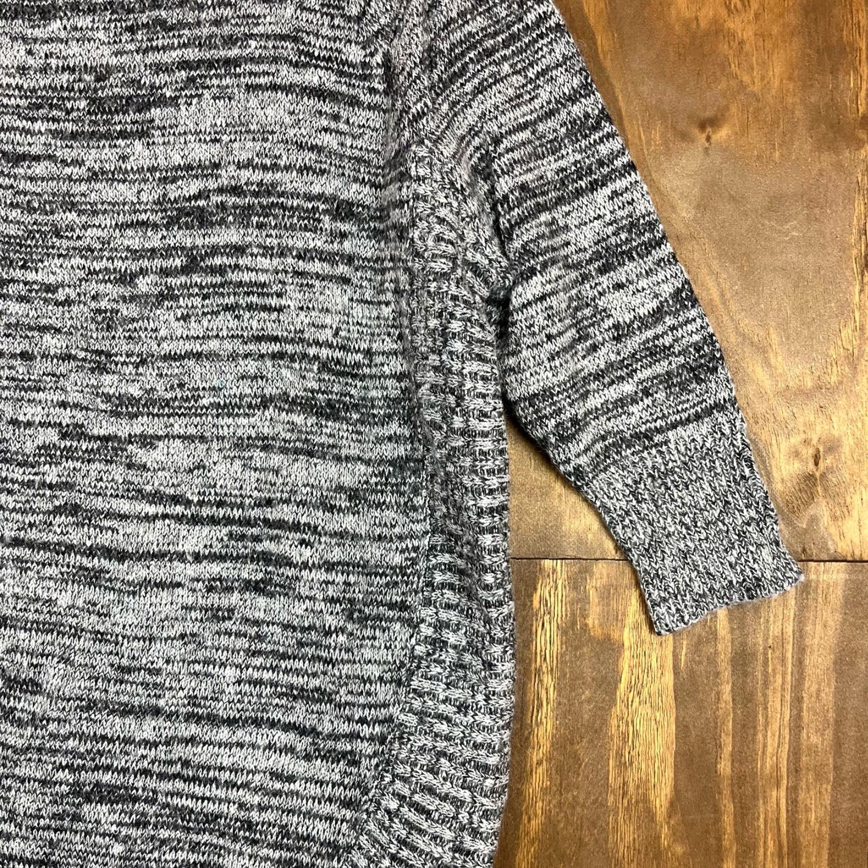 Express Express Womens Sweater Gray Boat Neck 3/4 Sleeve Knit Wool Mohair Blend Tunic S Size S / US 4 / IT 40 - 5 Thumbnail