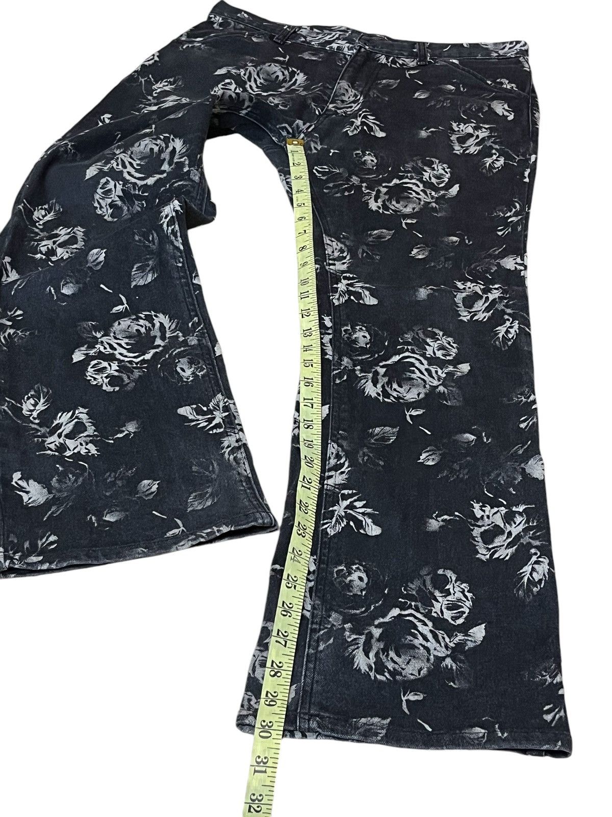 Japanese Brand VINTAGE NATIONALITY + NAME = GROSBEC FULLPRINT FLOWER JEANS Size US 32 / EU 48 - 15 Thumbnail