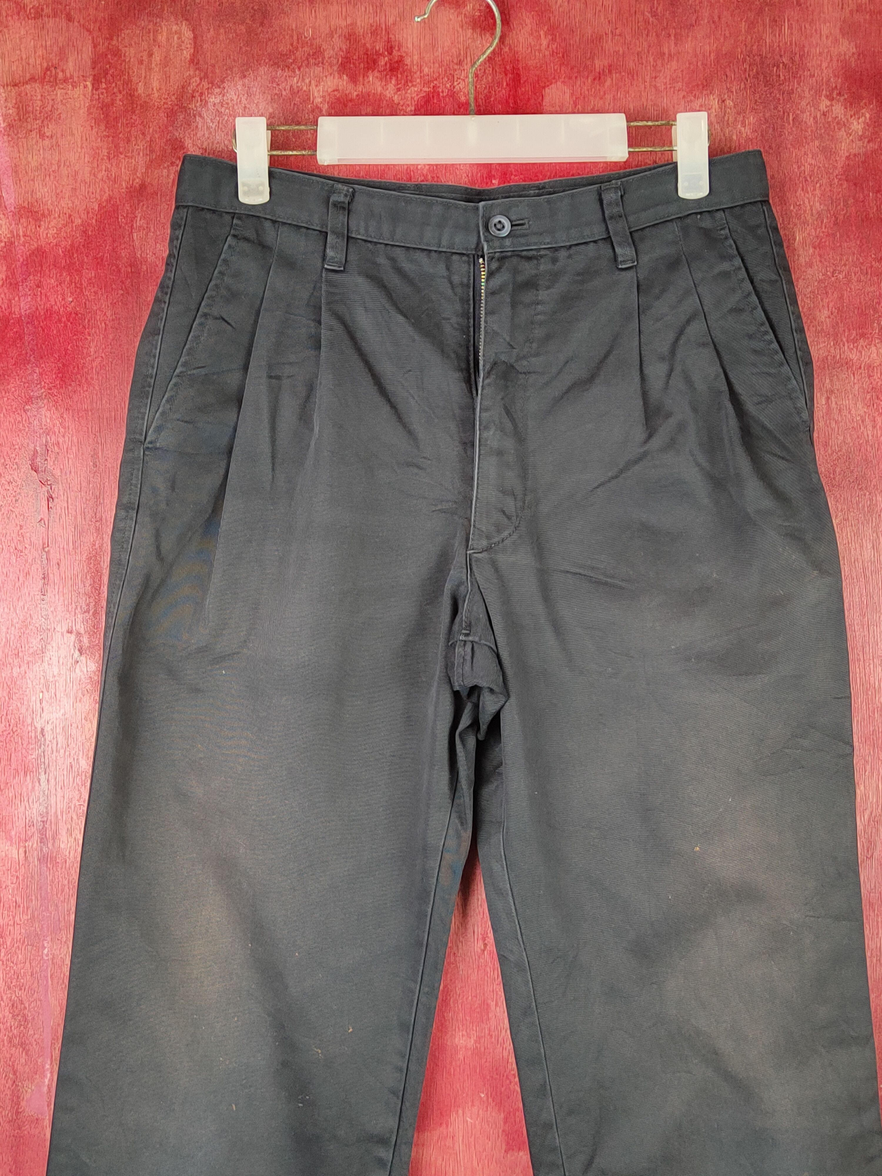 Japanese Brand Uniqlo Dark Blue vintage japan Casual cargo Pants #S1412 Size US 30 / EU 46 - 2 Thumbnail